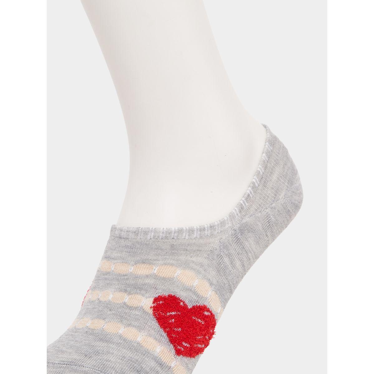 Styli Set of 4 - Heart Pattern Assorted Socks-women-socksandstockings-image-5
