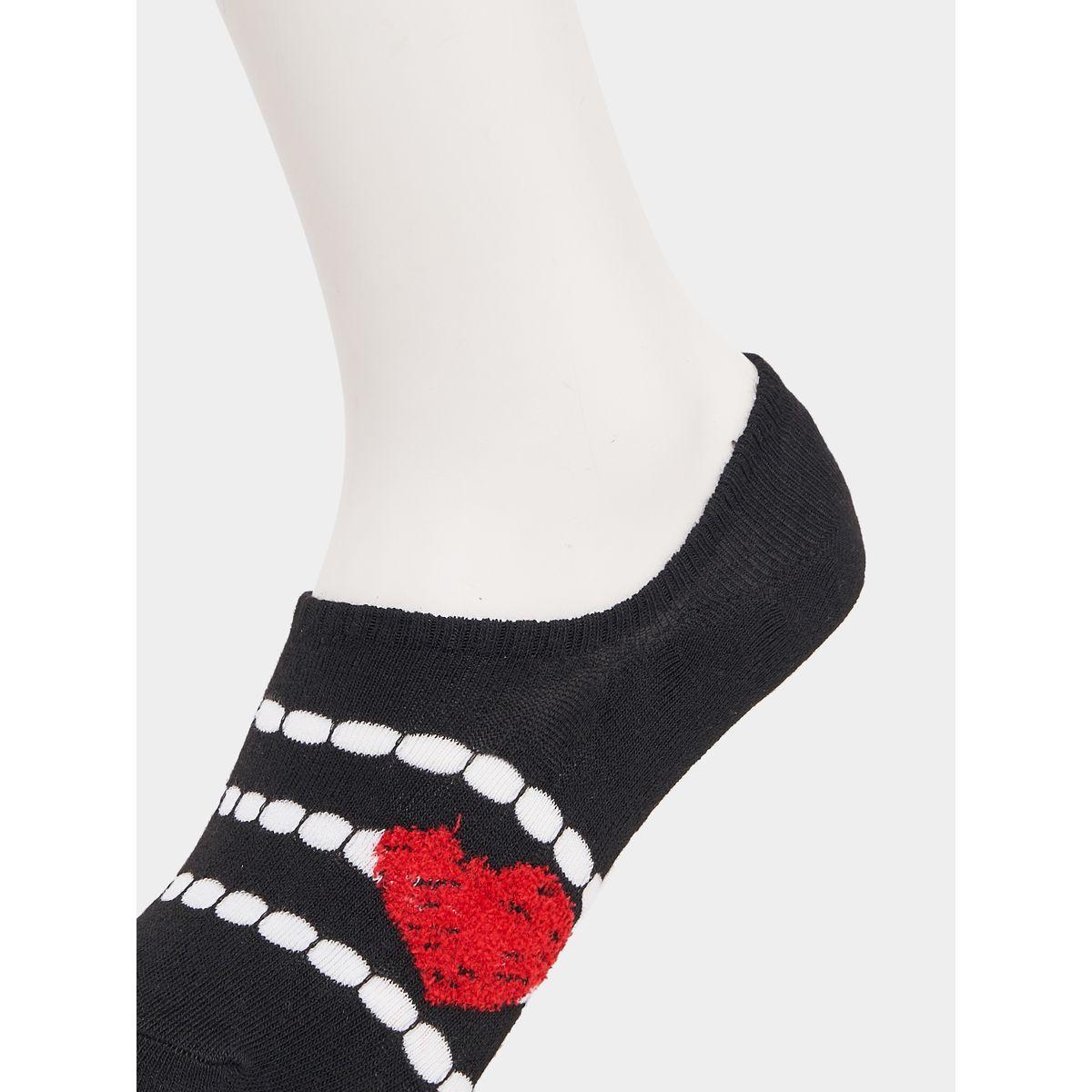 Styli Set of 4 - Heart Pattern Assorted Socks-women-socksandstockings-image-9