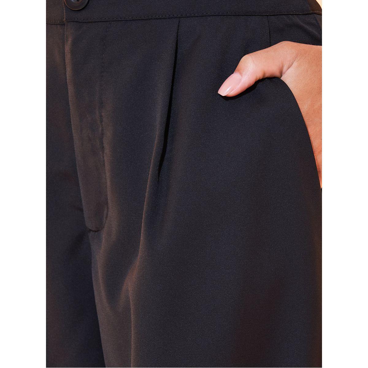 Styli Solid Wide Leg Pants-women-clothing-bottoms-trousers-image-3
