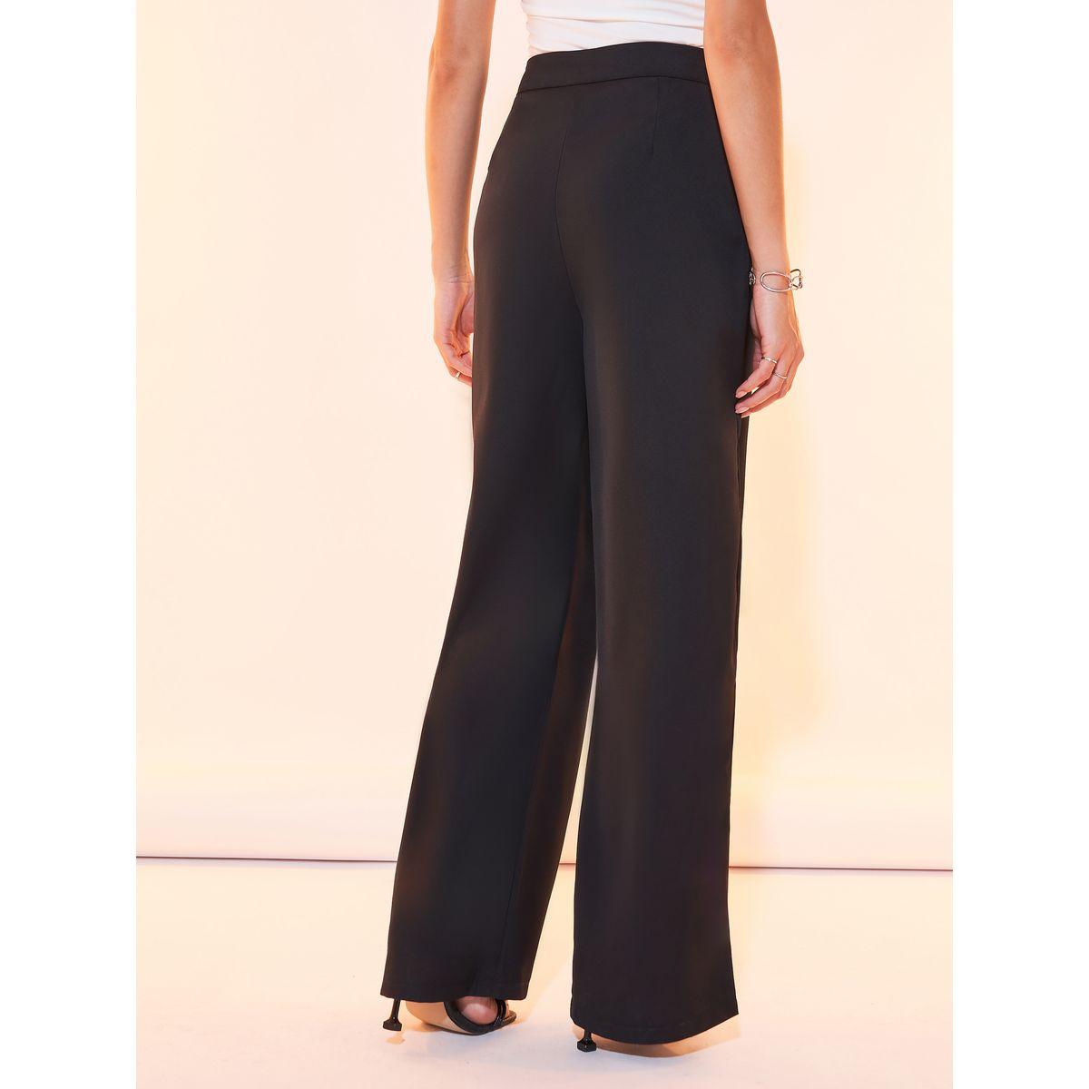 Styli Solid Wide Leg Pants-women-clothing-bottoms-trousers-image-4