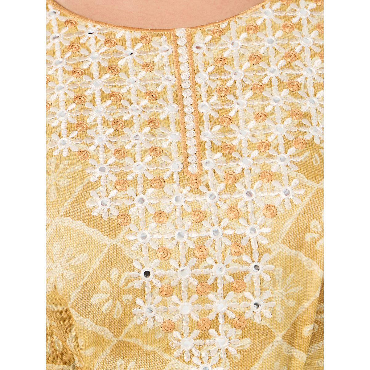All-Over Print Embroidered Jalabiya with Waist Tie Detail-women-arabicclothing-jalabiyas-image-3