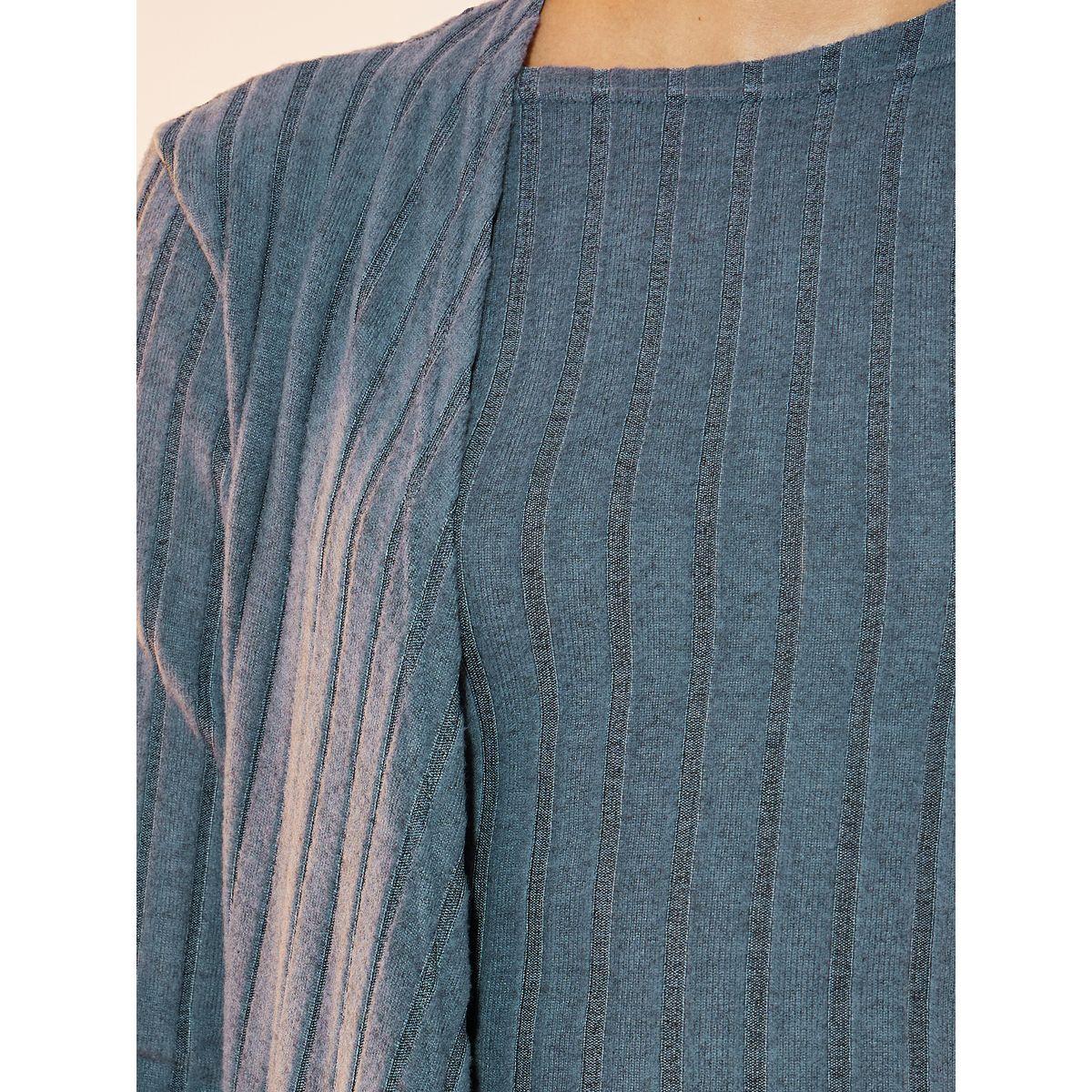 Take Two Ribbed Knit Asymmetric Hem Draped Maxi Dress-women-clothing-dresses-image-3