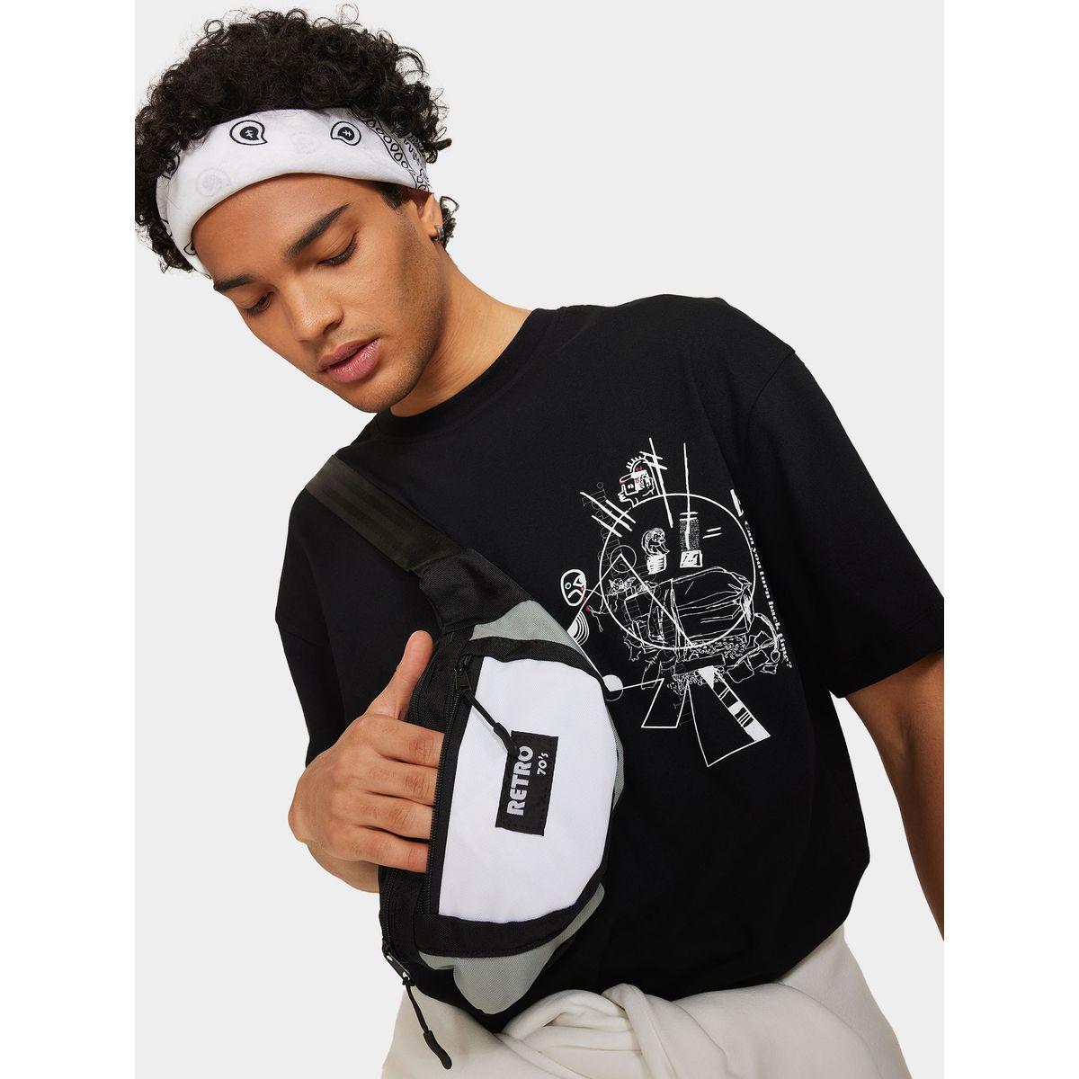DeFacto Color Block Front Zip Crossbody Bag-men-bags-image-1