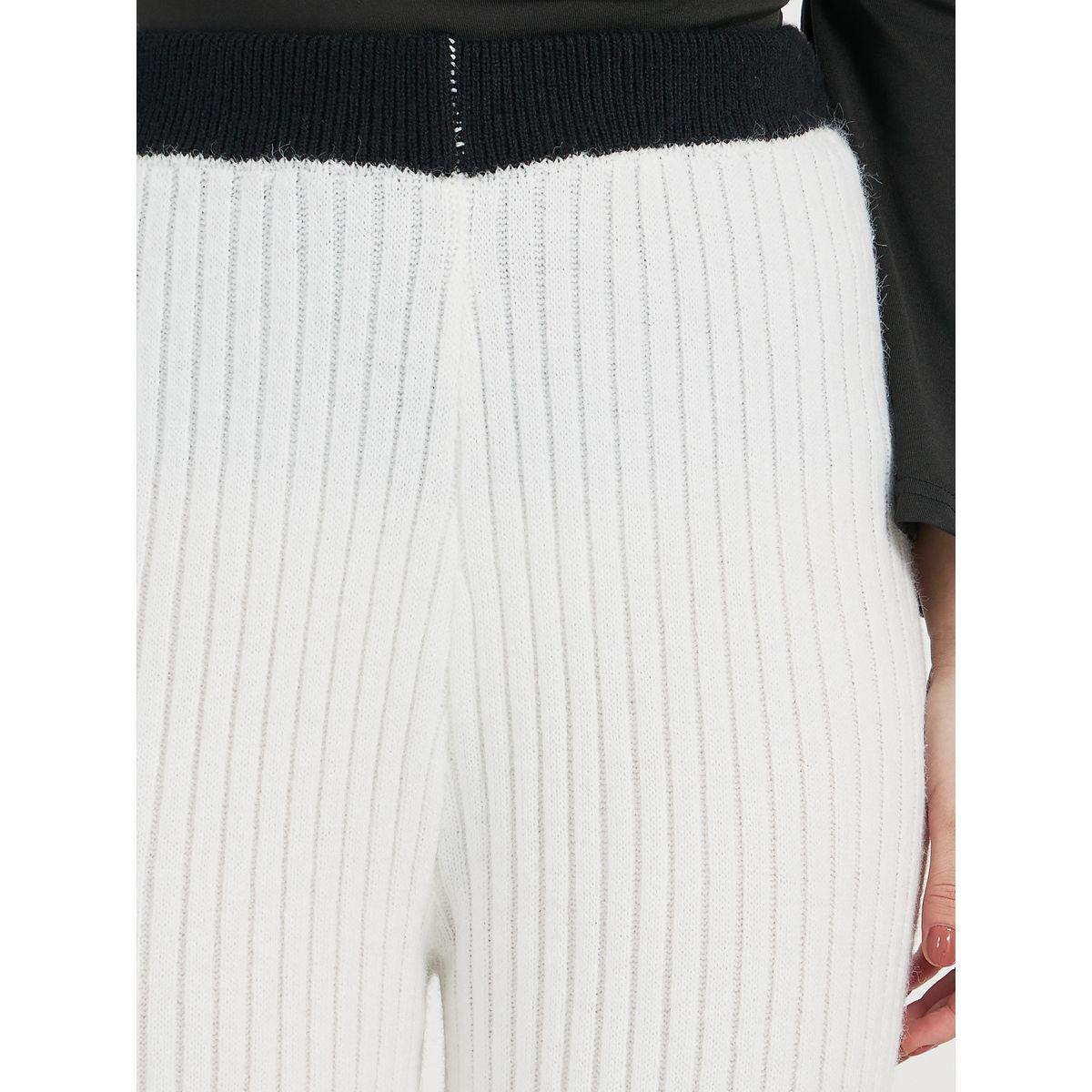 بنطال بتفاصيل مضلعة وخصر بتداخلات مُتباينة-women-clothing-bottoms-trousers-image-3