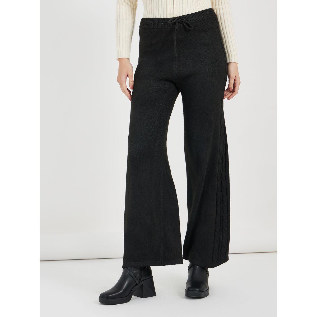 Styli Flat Knit Wide Leg Pants-women-clothing-bottoms-trousers-image-2