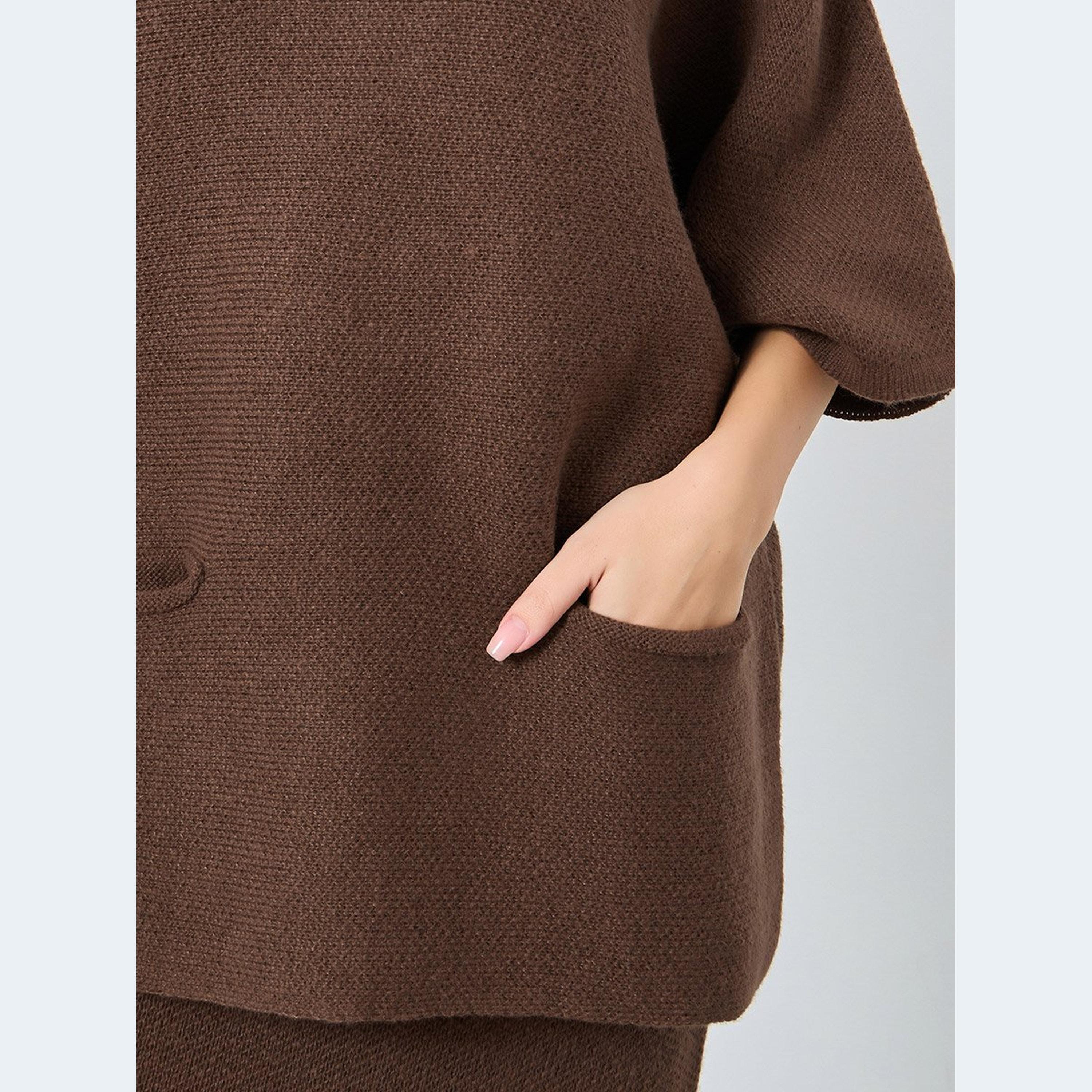 Styli Oversized Knit Sweater and Midi Skirt Co-Ords-women-clothing-coordsets-image-3