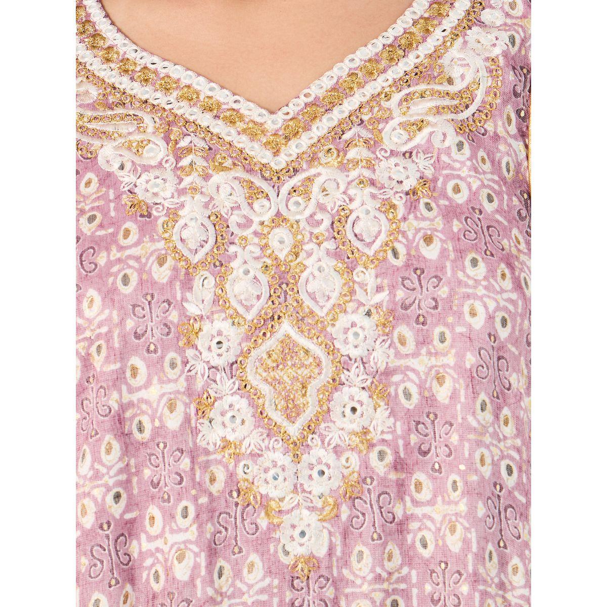 All-Over Print Embroidered A-Line Jalabiya-women-arabicclothing-jalabiyas-image-3