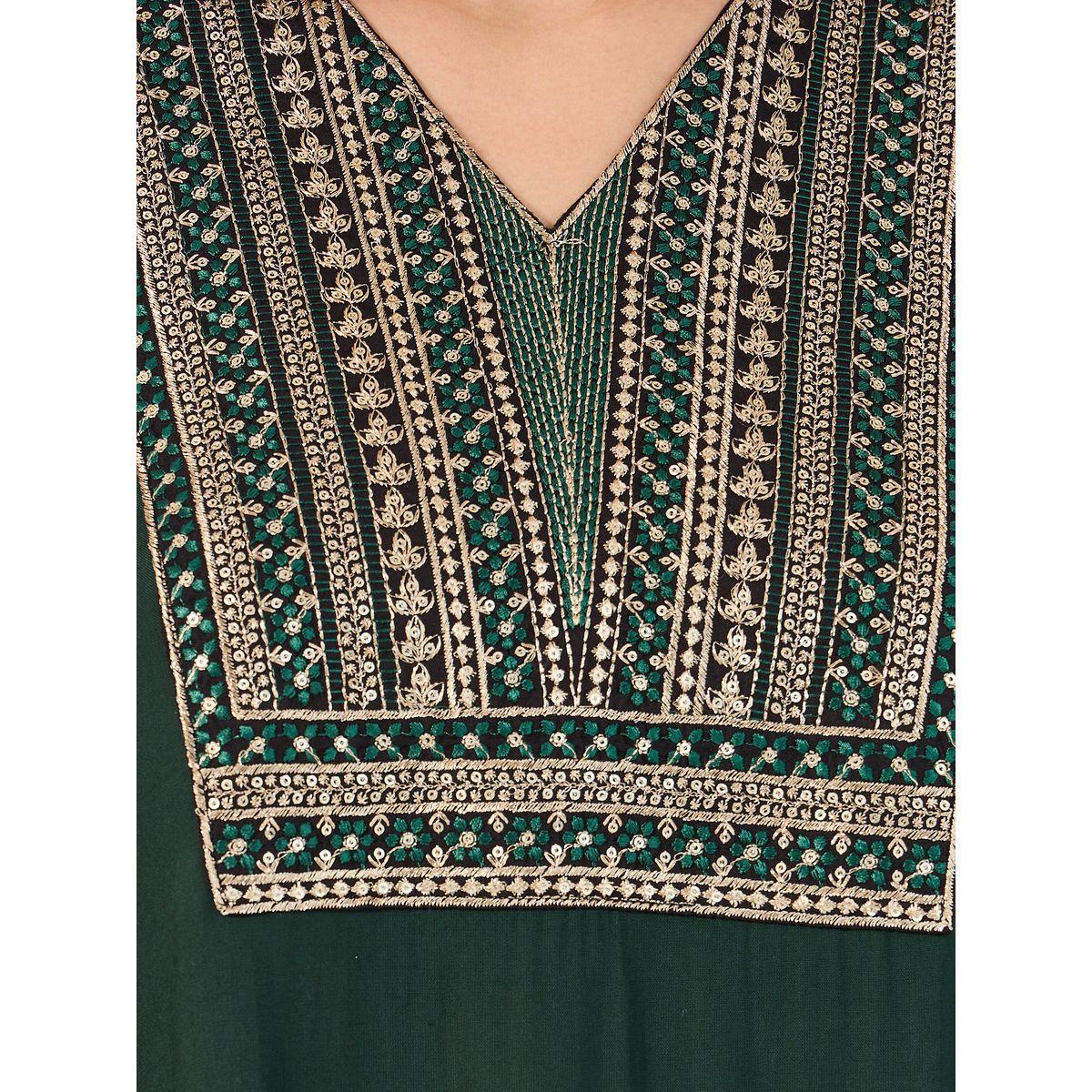 جلابية بياقة V مطرزة-women-arabicclothing-jalabiyas-image-3
