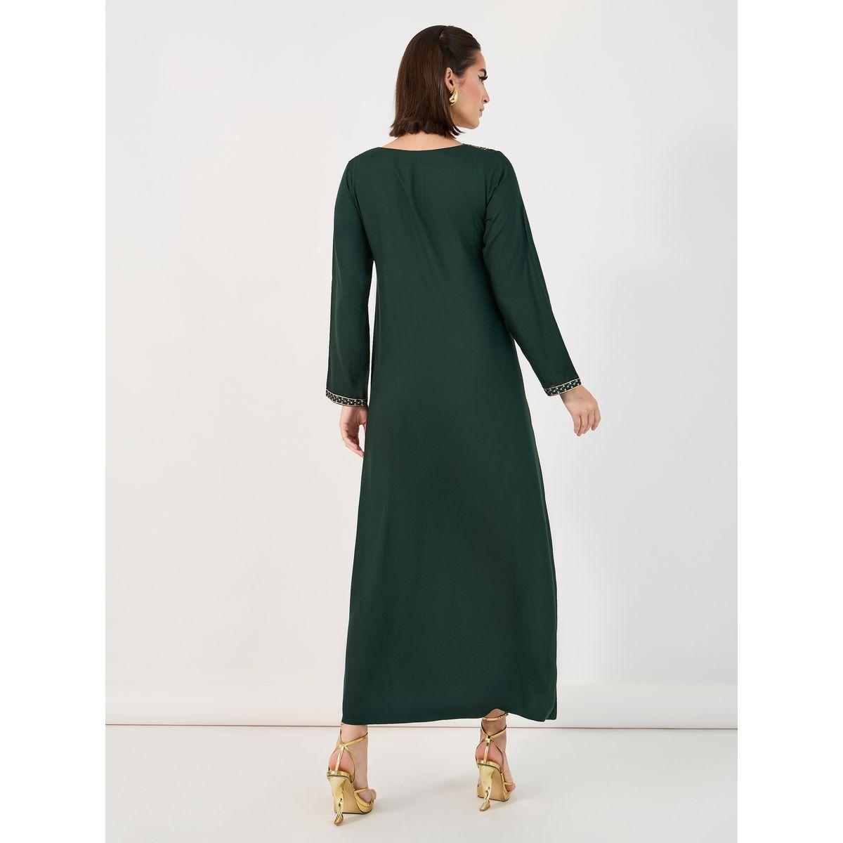 جلابية بياقة V مطرزة-women-arabicclothing-jalabiyas-image-6