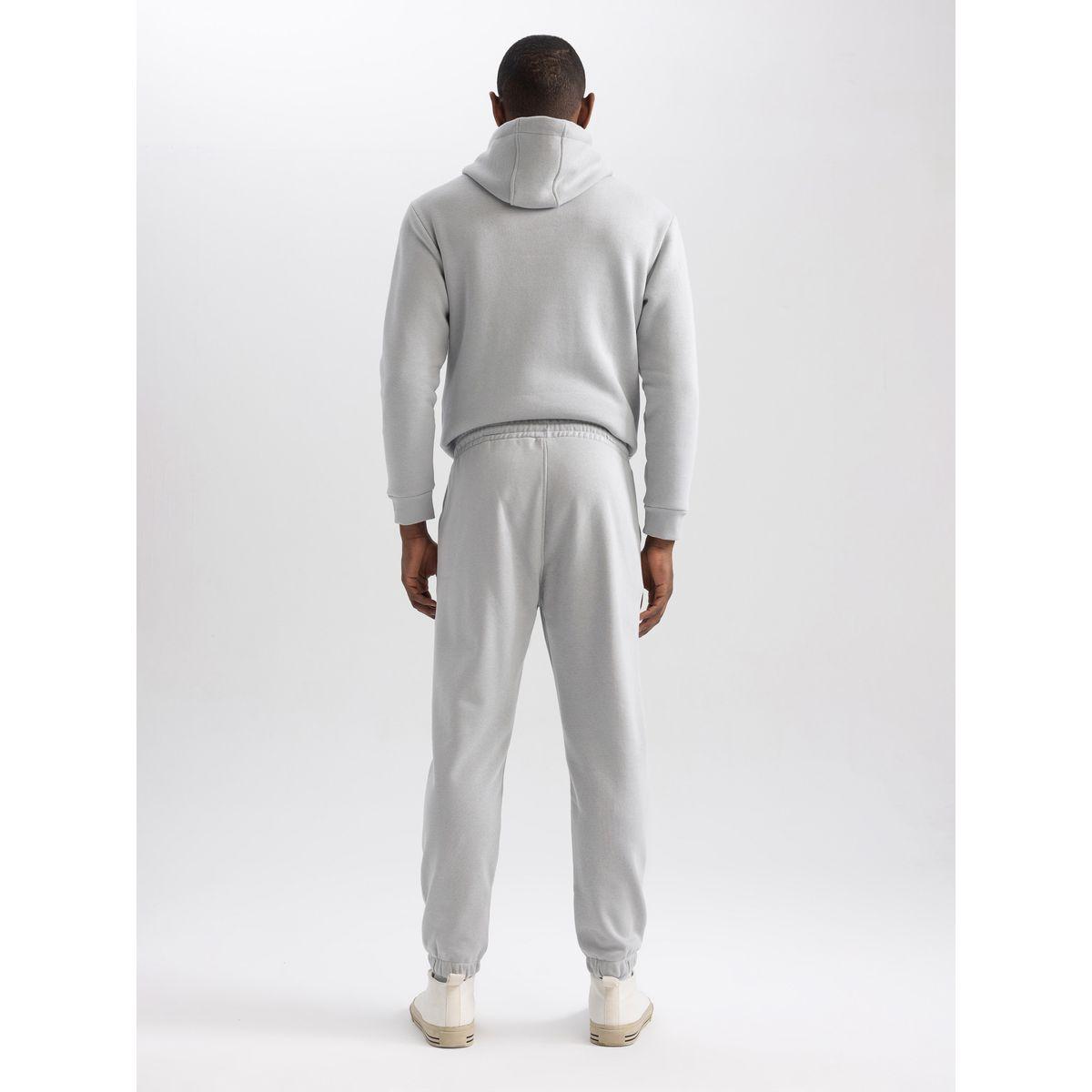 جوغر منسوج بقصة عادية ورباط خصر ديفاكتو × ستايلي-men-clothing-bottoms-joggers-image-3
