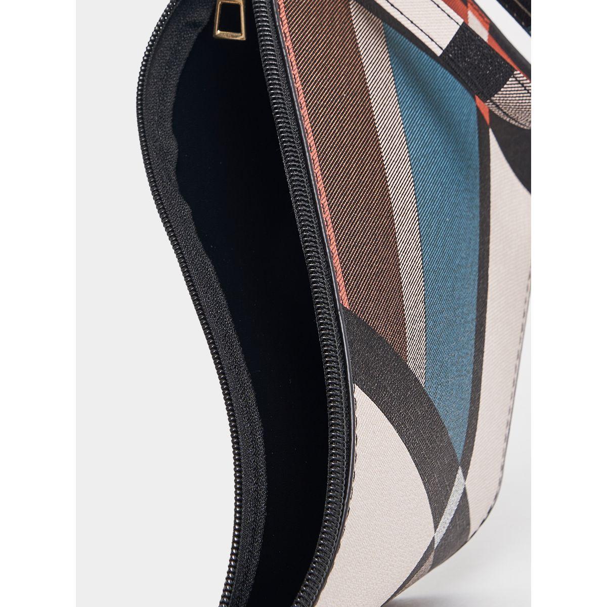 Styli Multi Striped Clutch with Zip Closure-women-bagsandwallets-handbags-image-6