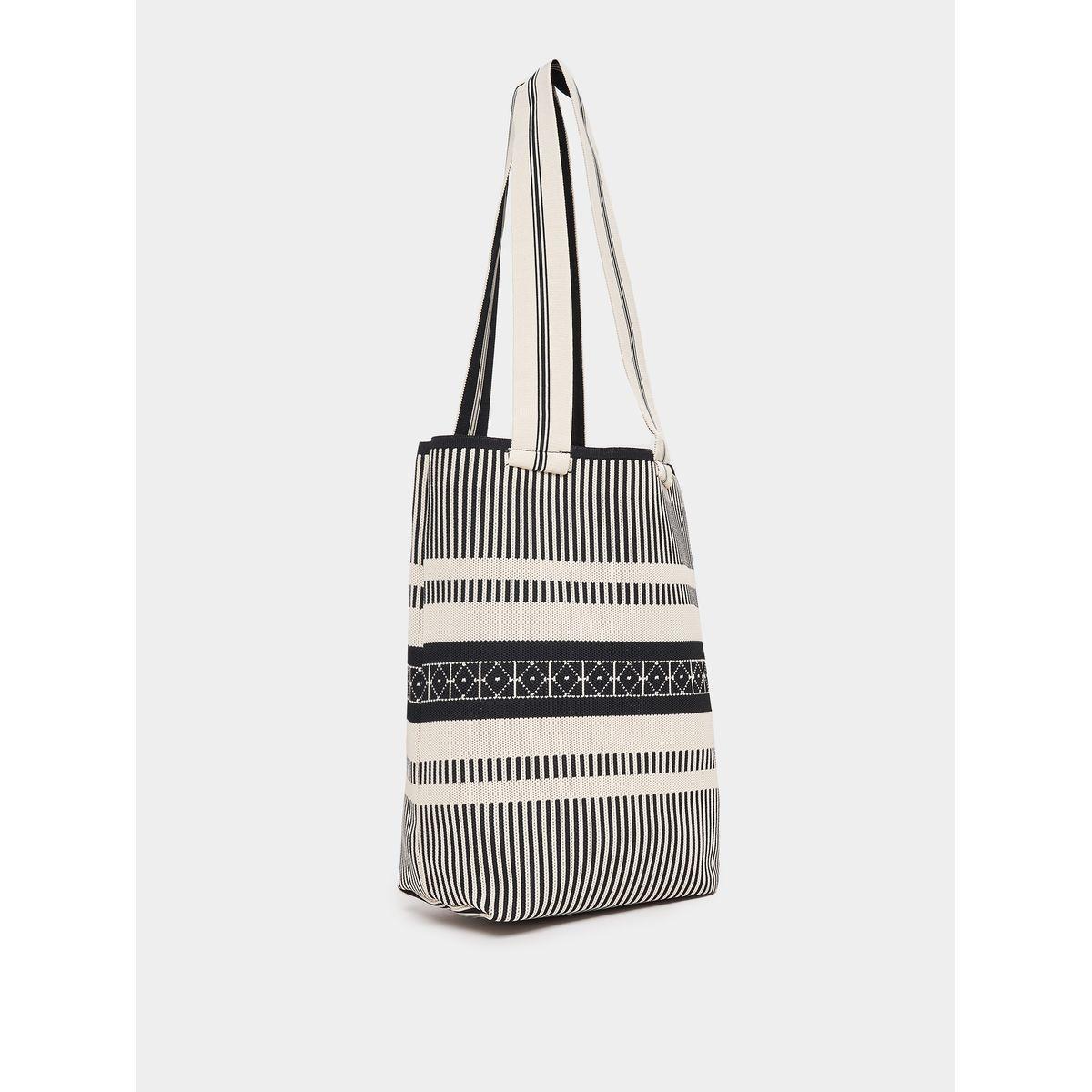 Styli Striped Tote Bag-women-bagsandwallets-handbags-image-1