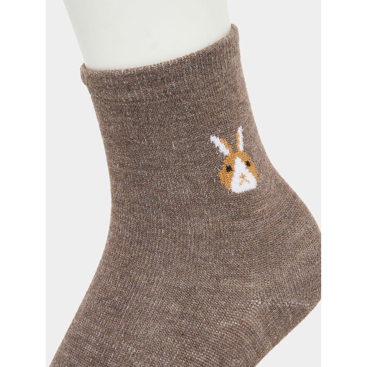 Styli Pack of 3 - Bunny Print Socks-women-socksandstockings-image-3