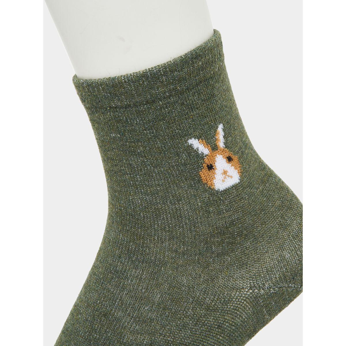 Styli Pack of 3 - Bunny Print Socks-women-socksandstockings-image-5