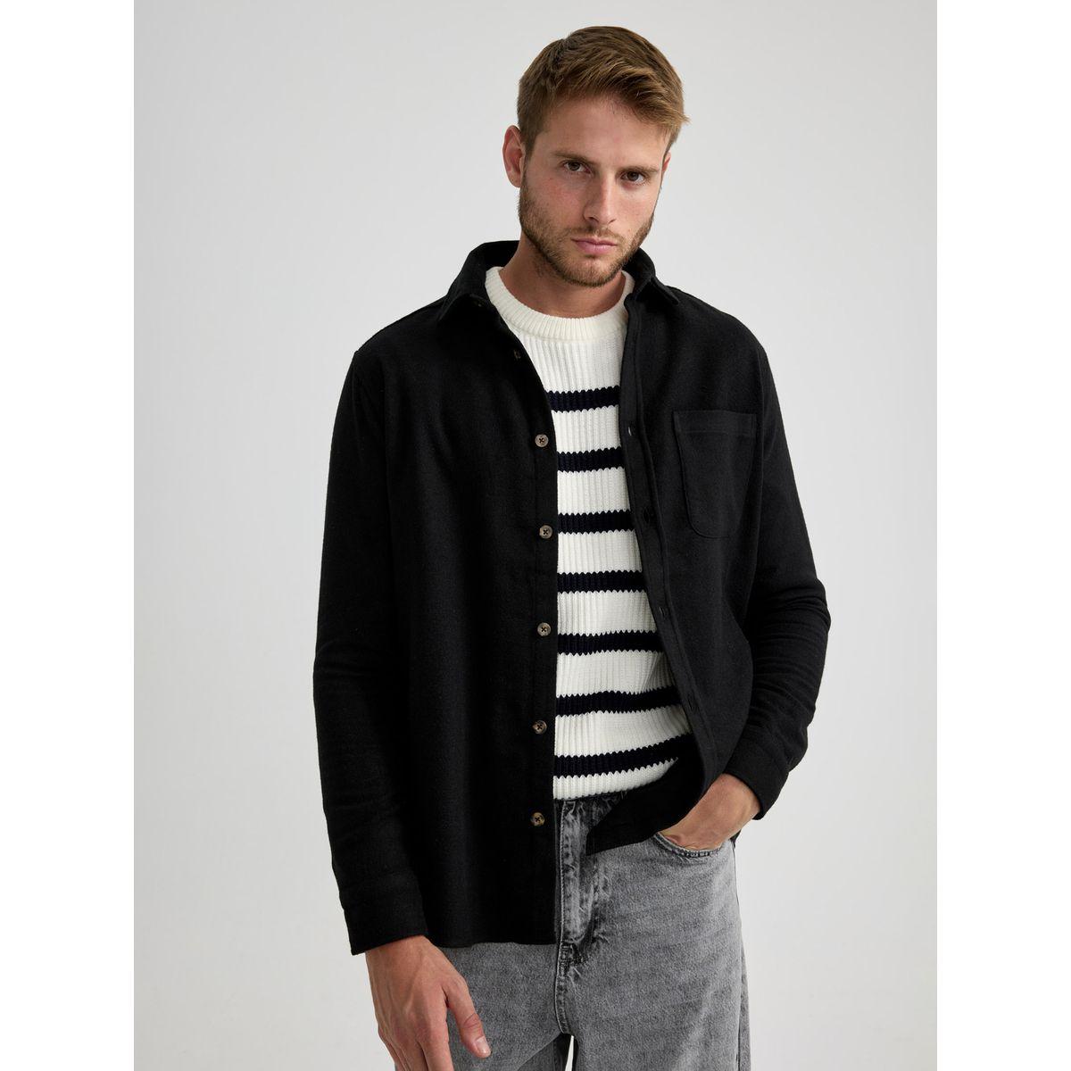 DeFacto X Styli  Regular Fit Lumberjack Long Sleeves Shirt-men-clothing-shirts-image-1