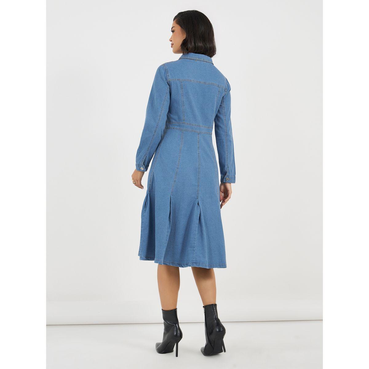 Styli Denim Long Sleeves Shirt Midi Dress-women-clothing-dresses-image-6