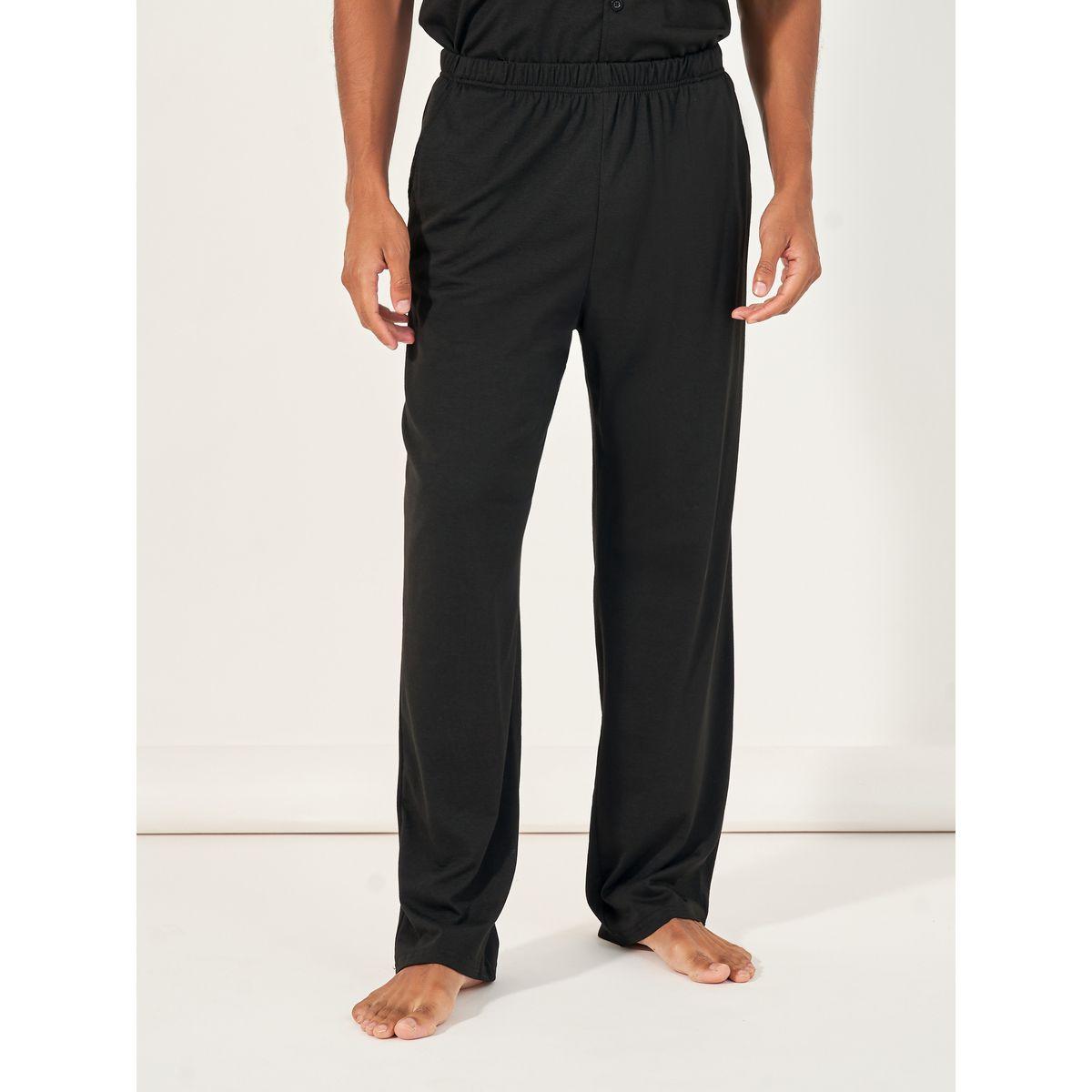 Styli Unwind Printed Pocket Short Sleeve Shirt & Open Hem Pyjama Set-men-clothing-nightwear-sets-image-4