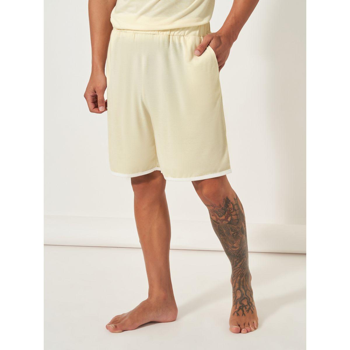 Styli Unwind Slogan Print T-Shit & Shorts Set-men-clothing-nightwear-sets-image-5