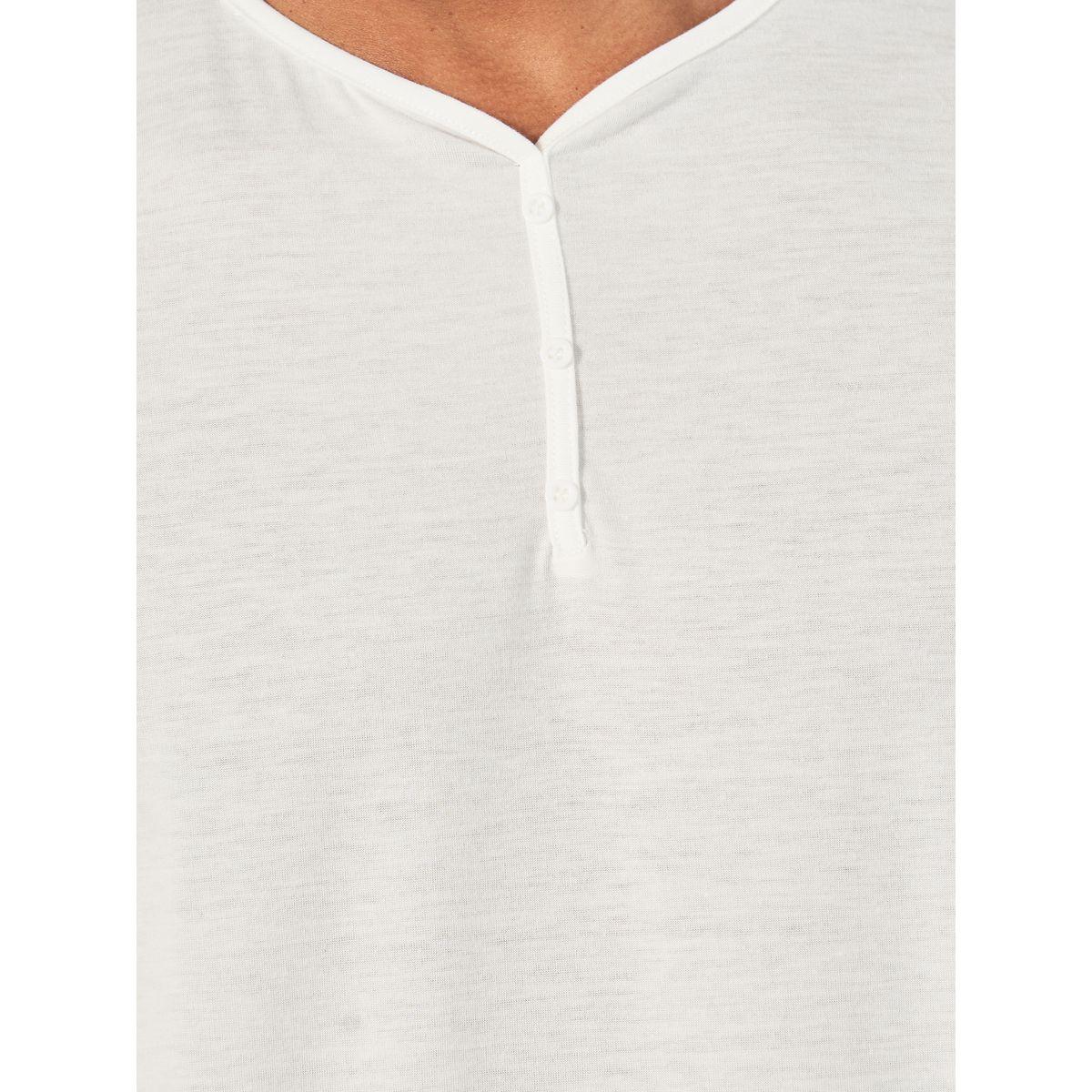 Styli Unwind Solid Henley Neck T-Shirt & Checkered Pyjama Set-men-clothing-nightwear-sets-image-3