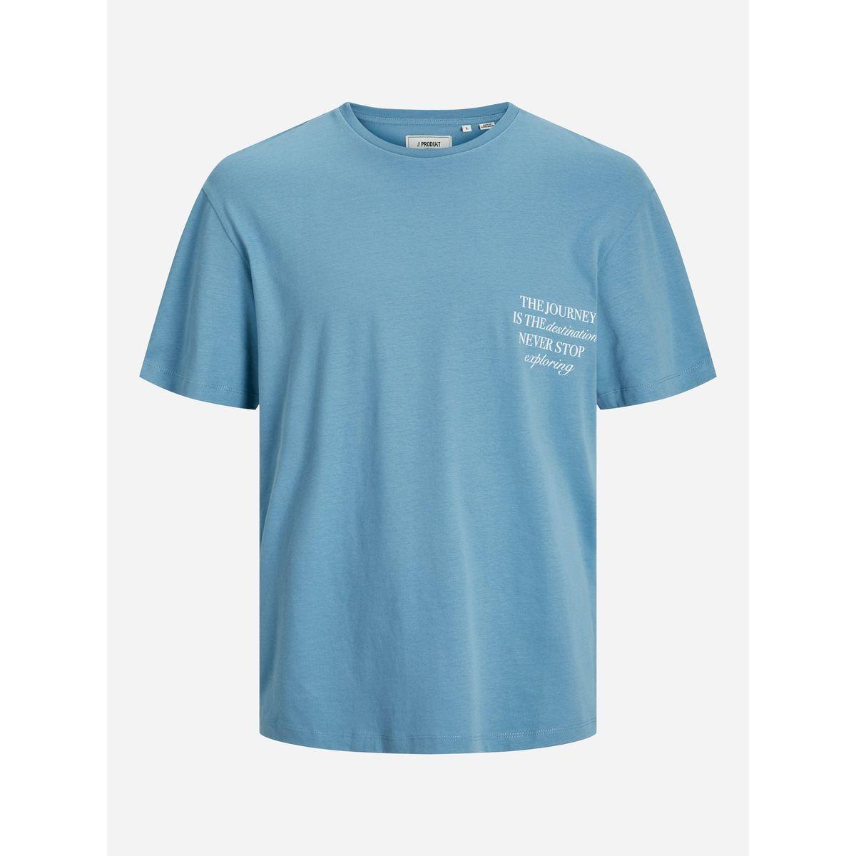تيشيرت مطبع بكتابة وياقة دائرية-men-clothing-tshirtsandpolos-tshirts-image-1