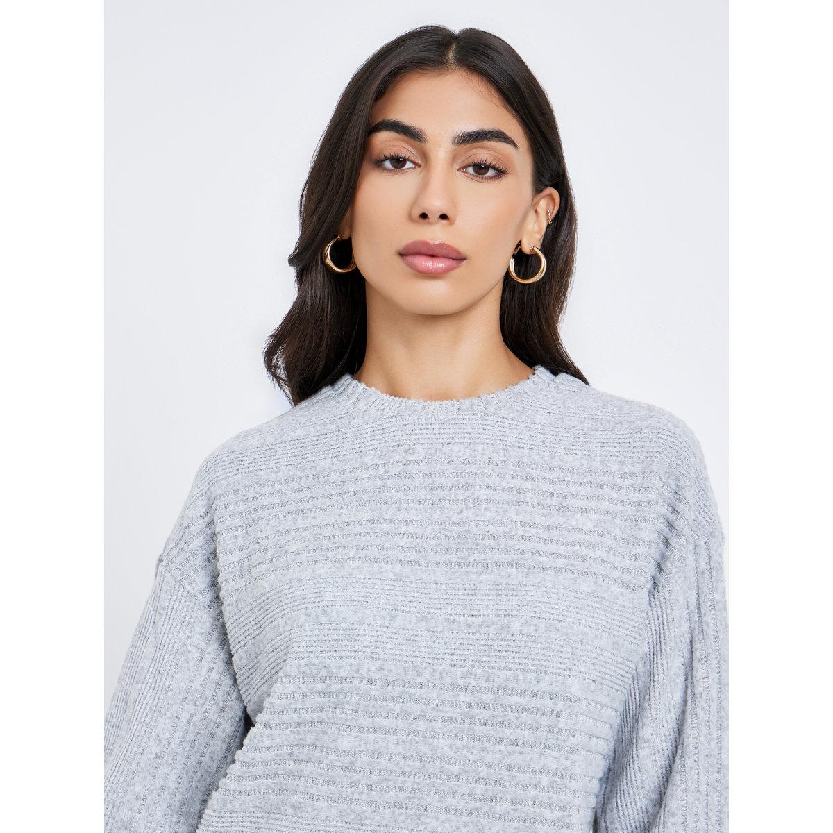 Styli Ribbed Knit Top and Wide Leg Pants Co-Ords-women-clothing-coordsets-image-4