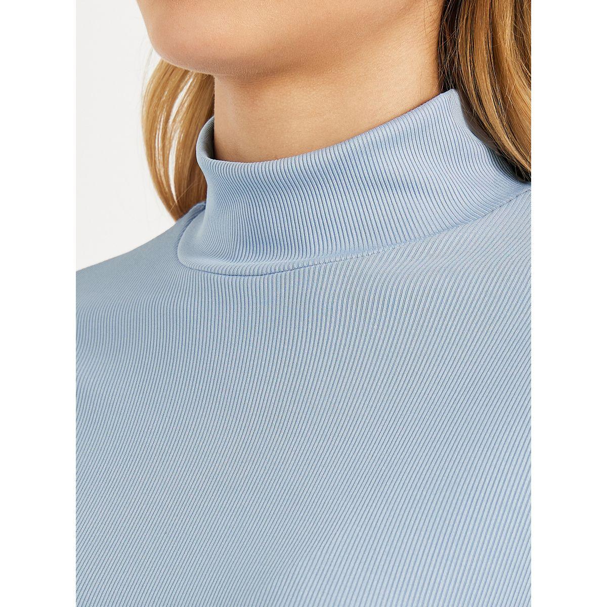 Styli Ribbed Knit High Neck Top & Pants Co-Ords-women-clothing-coordsets-image-4