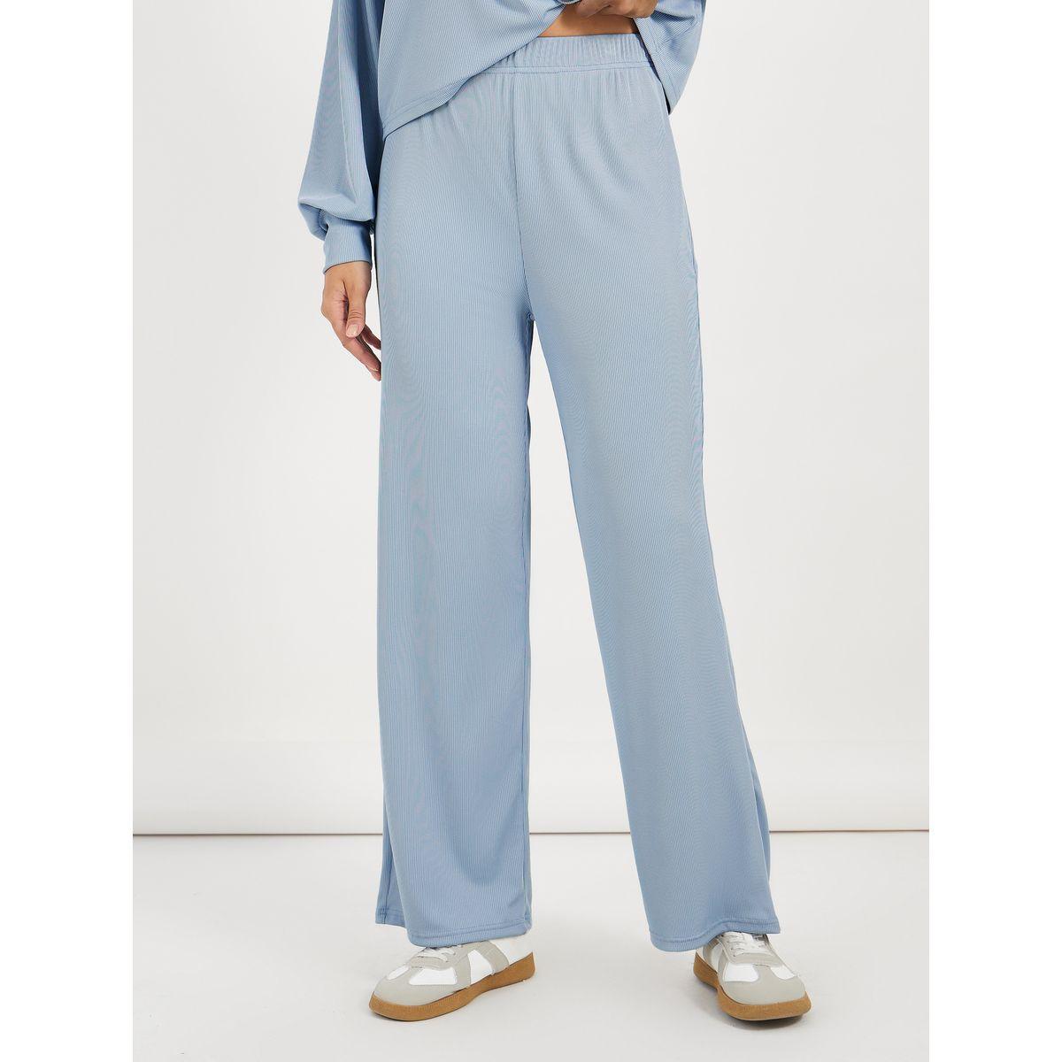 Styli Ribbed Knit High Neck Top & Pants Co-Ords-women-clothing-coordsets-image-5