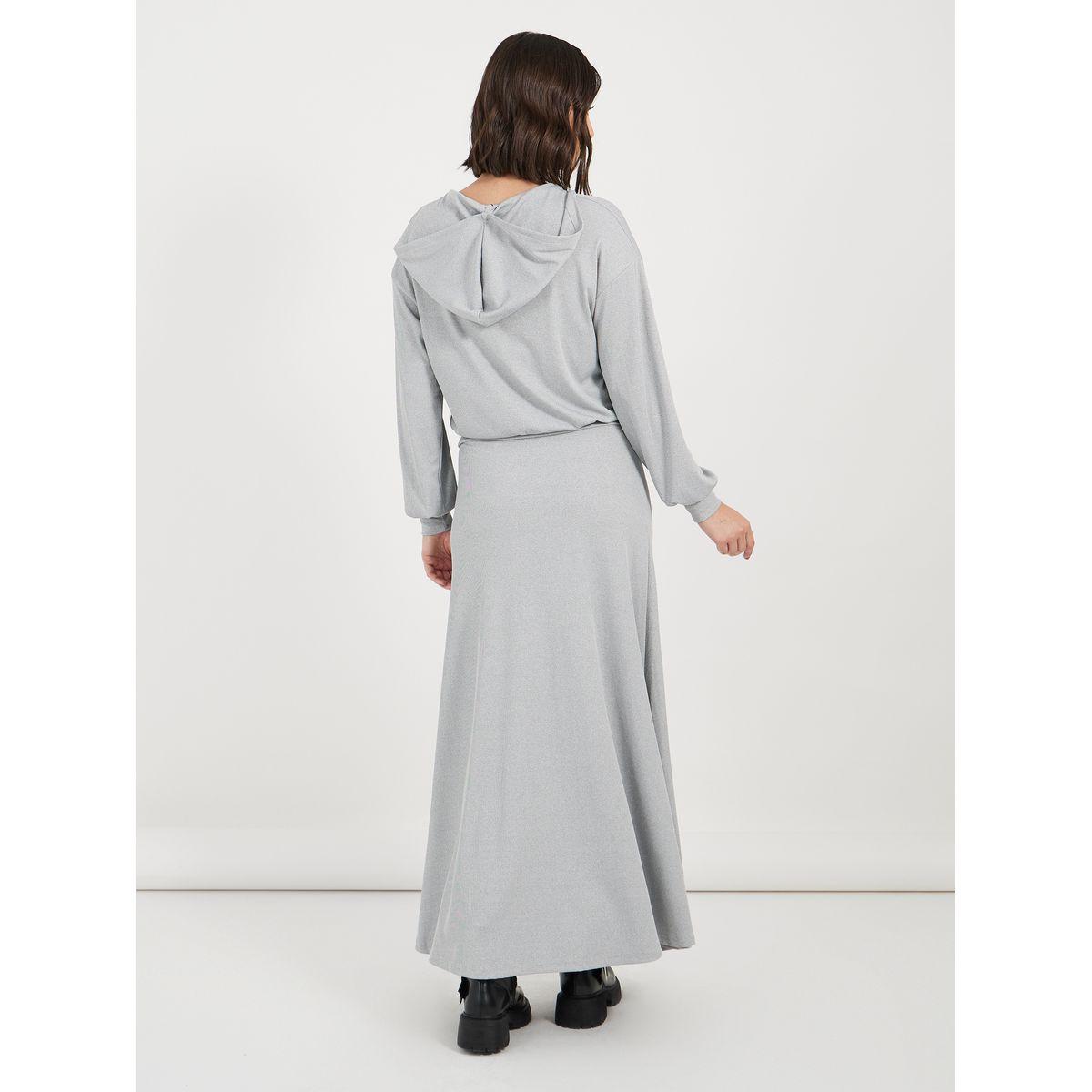 طقم منسق من تنورة طويلة وبلوزة بياقة هودي-women-clothing-coordsets-image-5