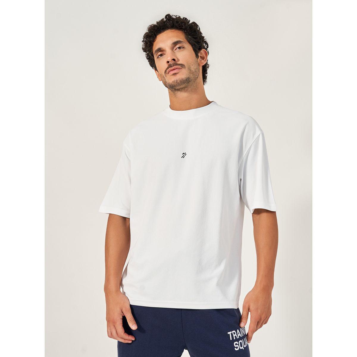 Styli Active Oversized Crew Neck Soft Knit Athleisure T-Shirt-men-clothing-sportswearandactivewear-tshirtsandpolos-image-1