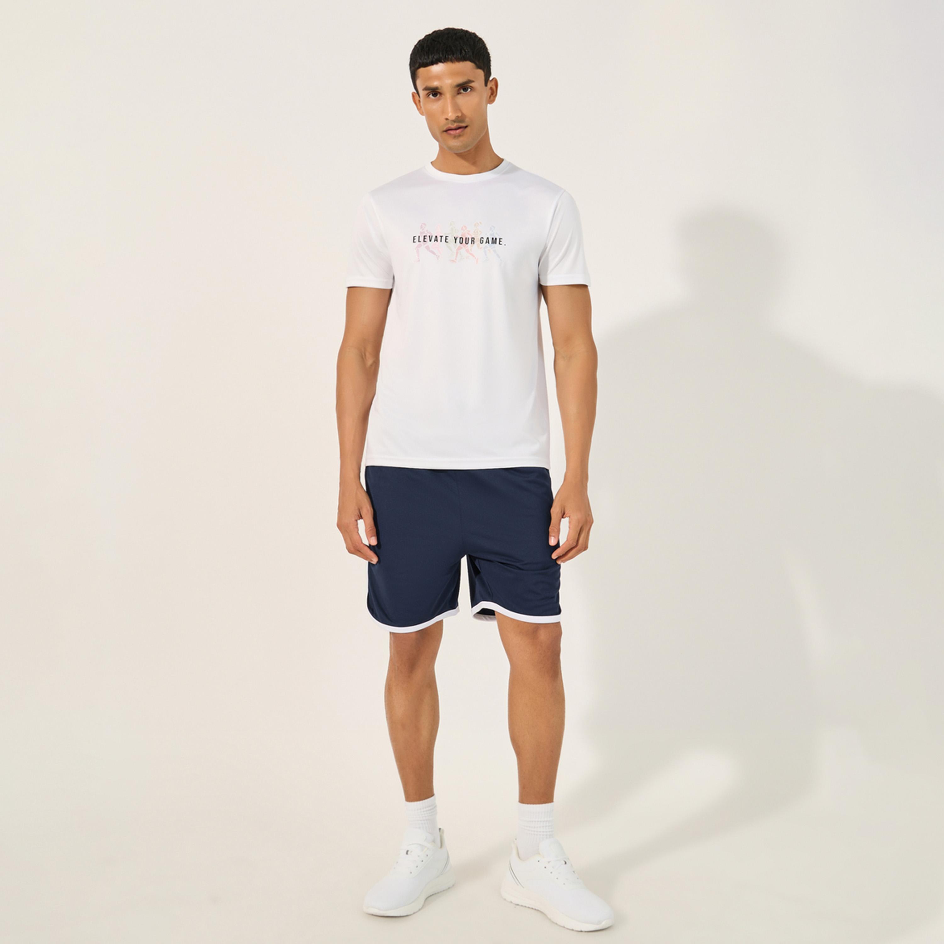 Styli Regular Fit Mesh 7-Inch Cycling Shorts with Contrast Trim-men-clothing-sportswearandactivewear-bottoms-image-2