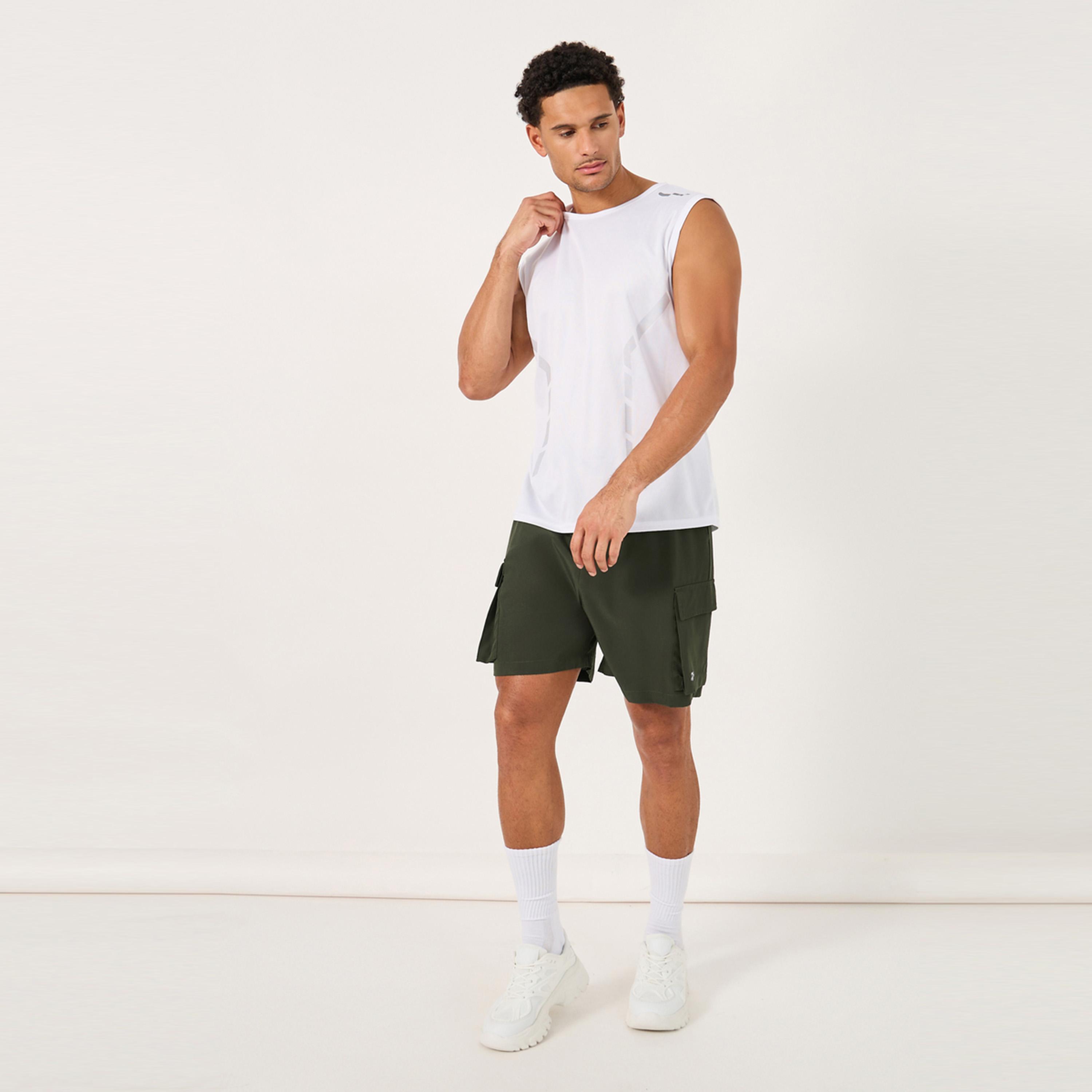 Styli Active Regular Fit Woven 7inch Cargo Athleisure Shorts-men-clothing-sportswearandactivewear-bottoms-image-2
