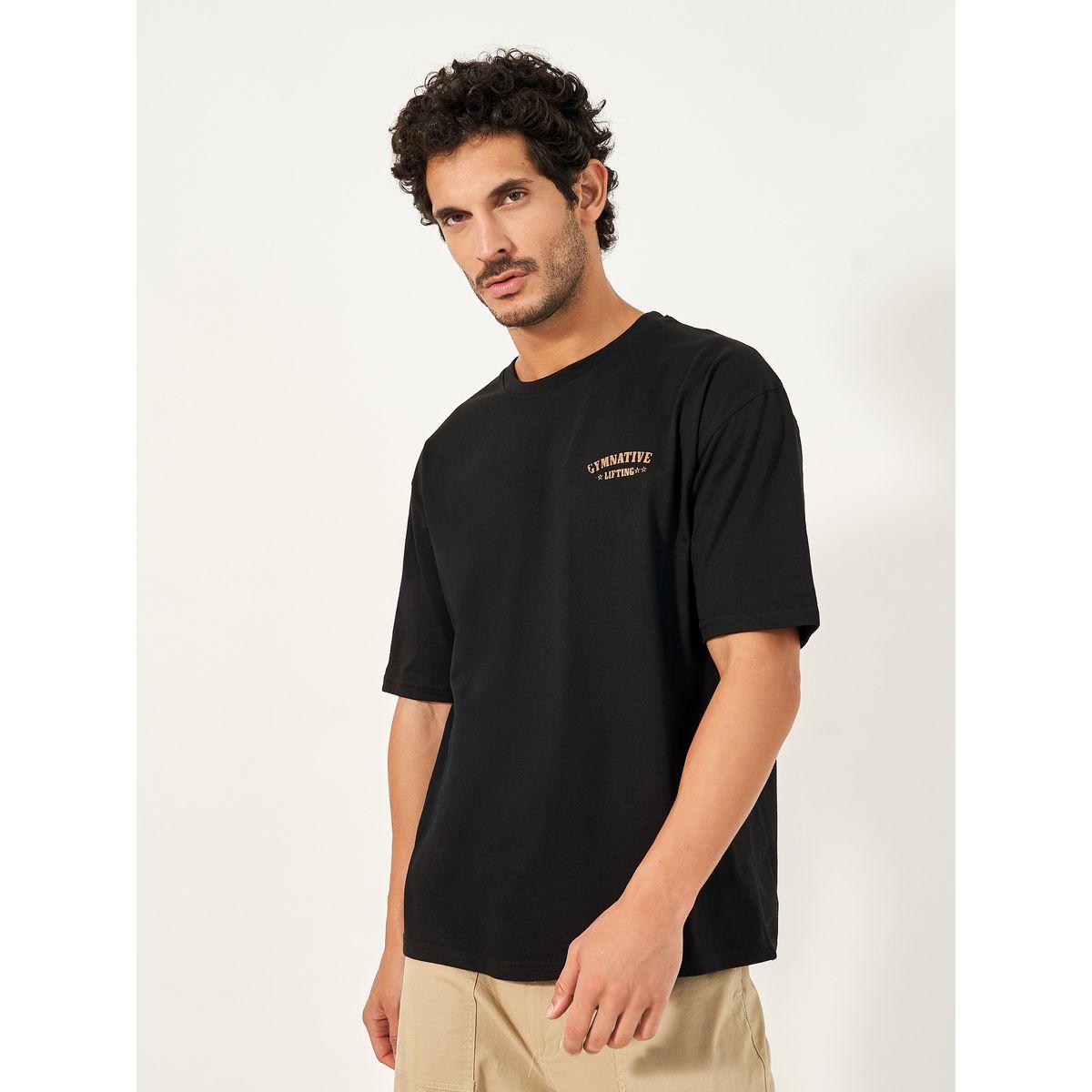 Styli Active Oversized Slogan Print Round Neck T-Shirt-men-clothing-sportswearandactivewear-tshirtsandpolos-image-3