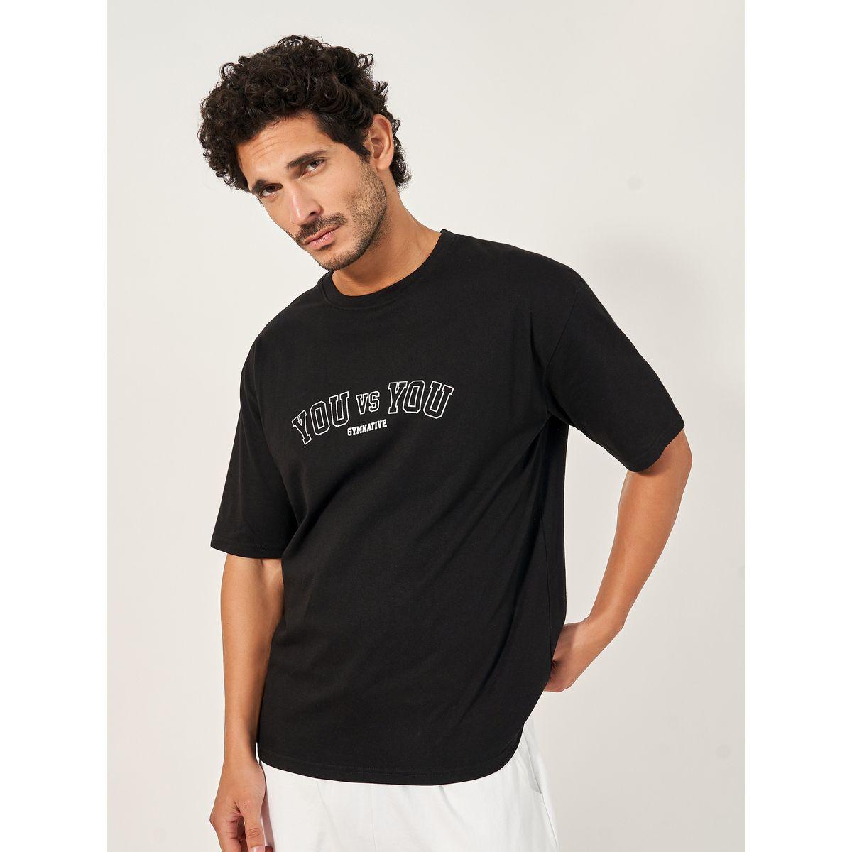 Styli Active Oversized Varsity Slogan Training T-Shirt-men-clothing-sportswearandactivewear-tshirtsandpolos-image-1