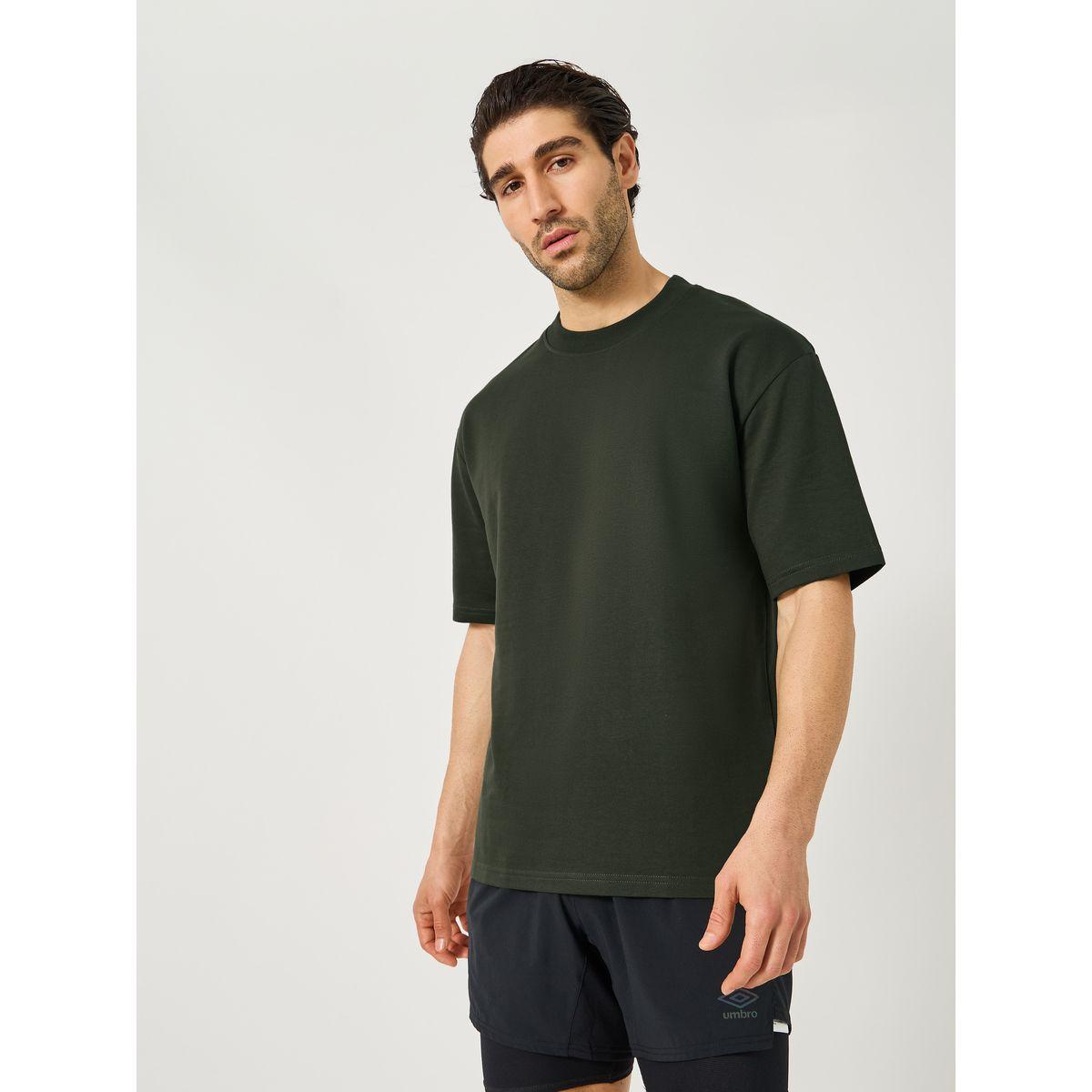 Styli Solid Oversized Terry Crew Neck T-Shirt-men-clothing-sportswearandactivewear-tshirtsandpolos-image-1