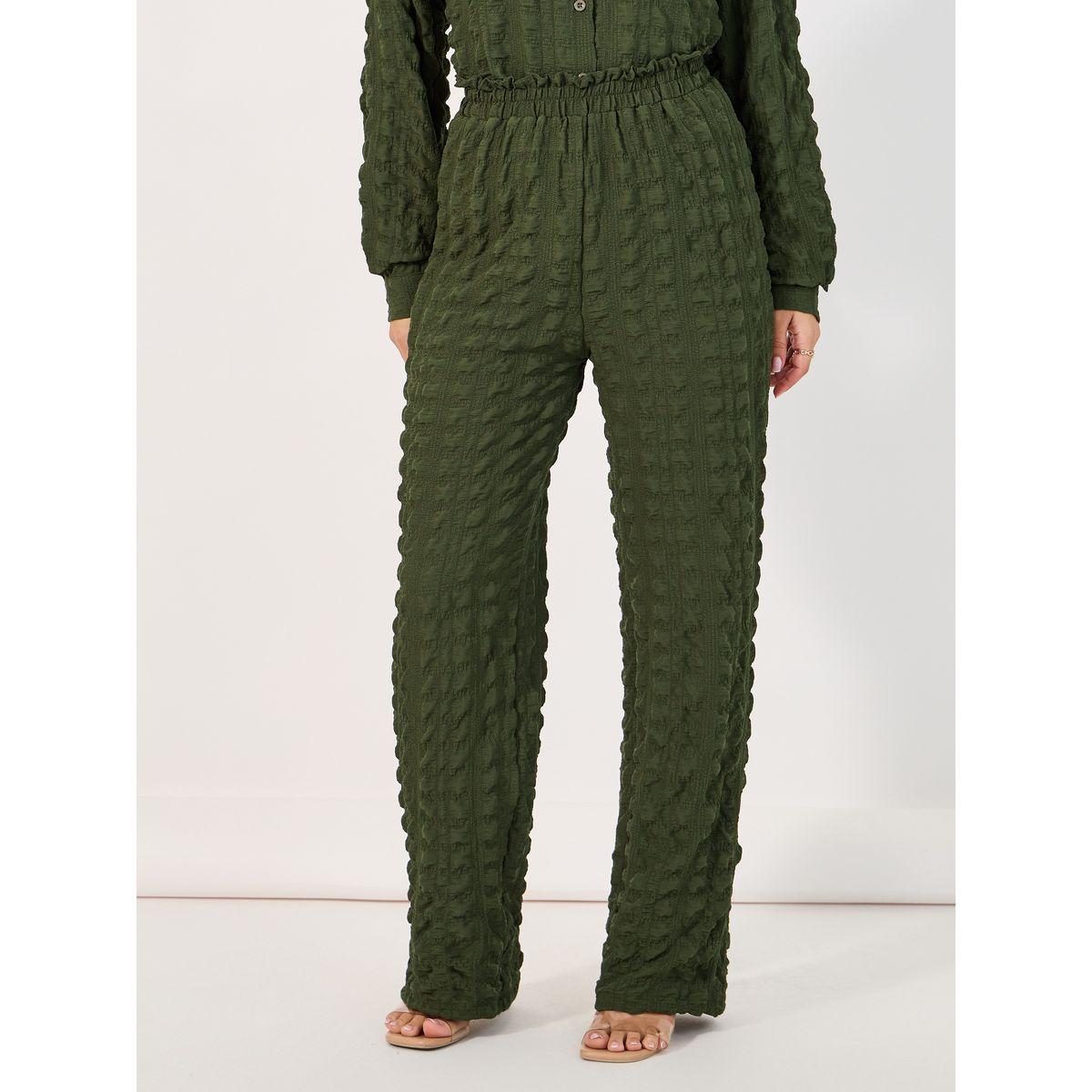 Styli Texture Oversized Shirt & Wide Leg Pants Co-Ord Set-women-clothing-coordsets-image-5