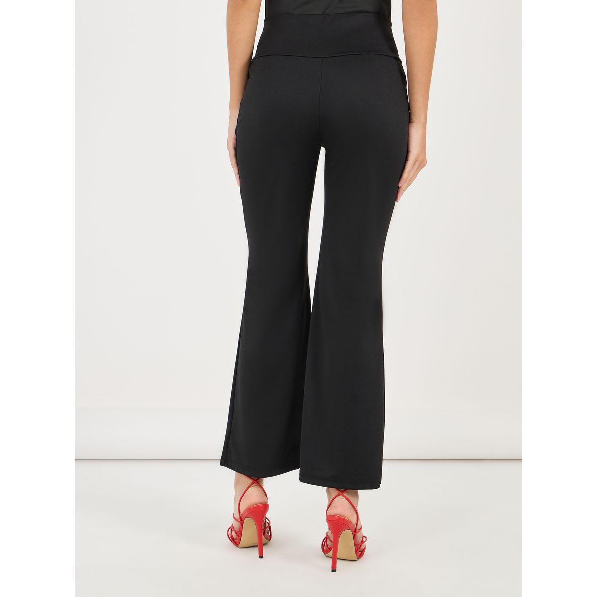 بنطال بحافة واسعة وخصر عالي بتفاصيل كروس-women-clothing-bottoms-trousers-image-4