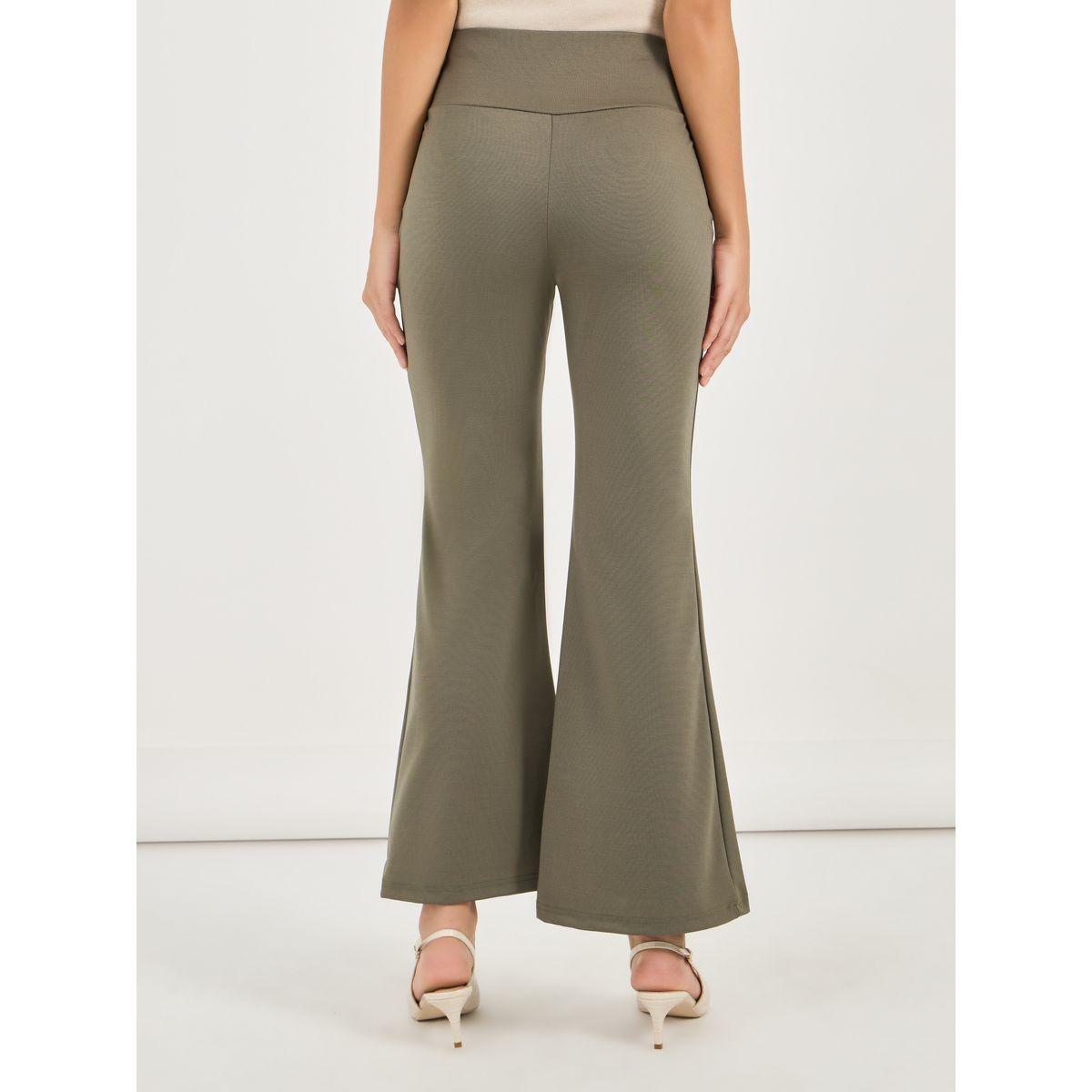 بنطال بحافة واسعة وخصر بنمط لف-women-clothing-bottoms-trousers-image-4