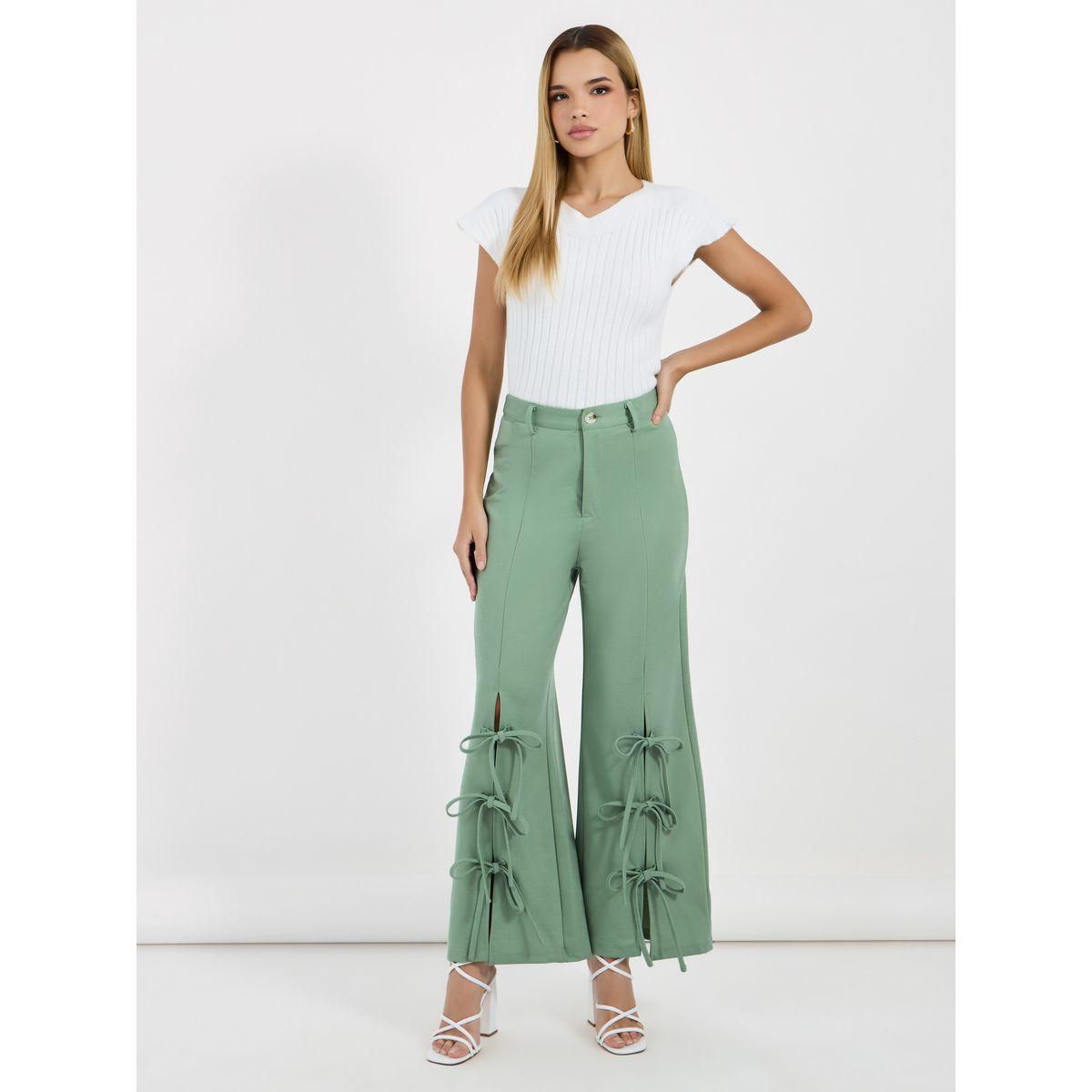 بنطال بأرجل واسعة وخصر عالي-women-clothing-bottoms-trousers-image-1