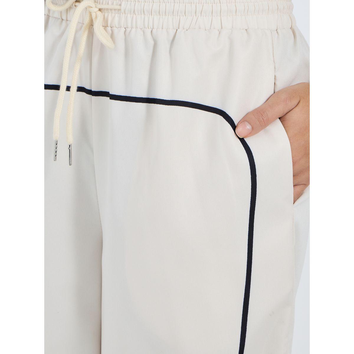 Contrast Piping Detail Toggle Hem Relaxed Fit Pants-women-clothing-bottoms-trousers-image-3