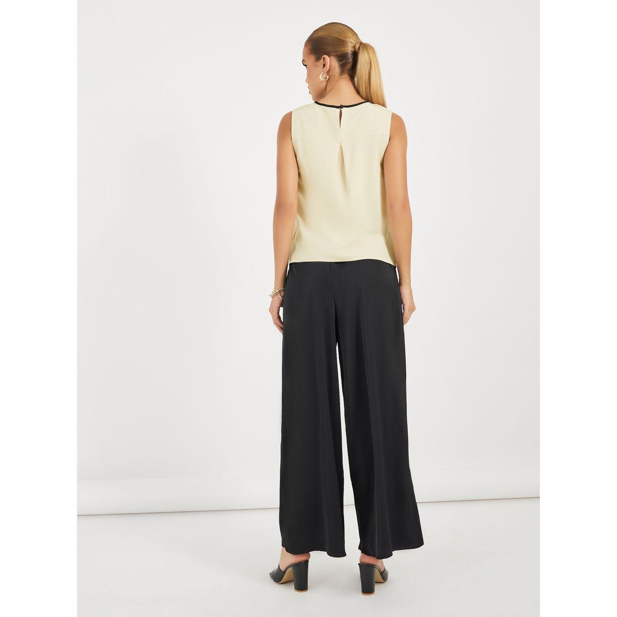 Styli Sleeveless Top & Wide Leg Pants  Co-Ords-women-clothing-coordsets-image-5