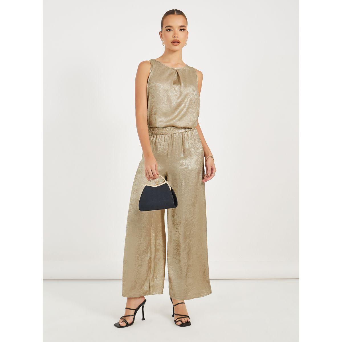 Styli Sleeveless Top & Wide Leg Pants Co-Ords-women-clothing-coordsets-image-2