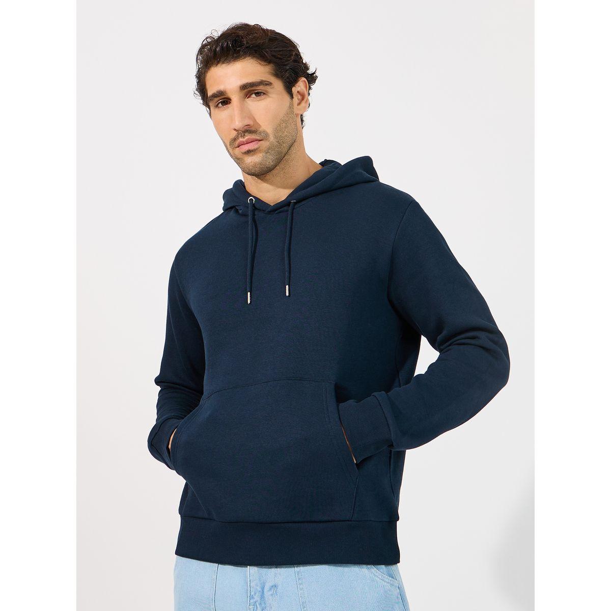 هودي بقصة عادية وجيوب كانجارو-men-winterwear-hoodiesandsweatshirts-image-4