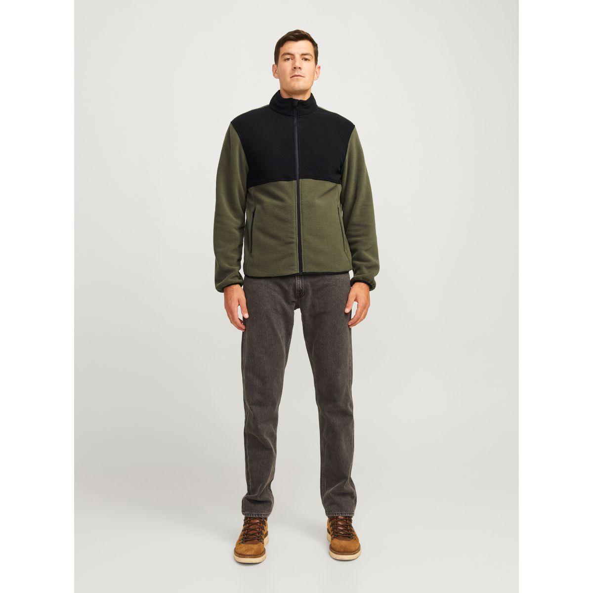 REBEL Contrast Panel Fleece Jacket with Zip Pockets-men-clothing-jacketsandblazers-jackets-image-6