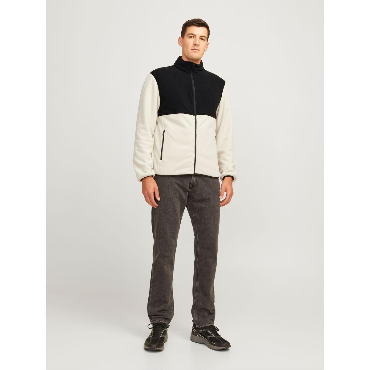 REBEL Contrast Panel Fleece Jacket with Zip Pockets-men-clothing-jacketsandblazers-jackets-image-6