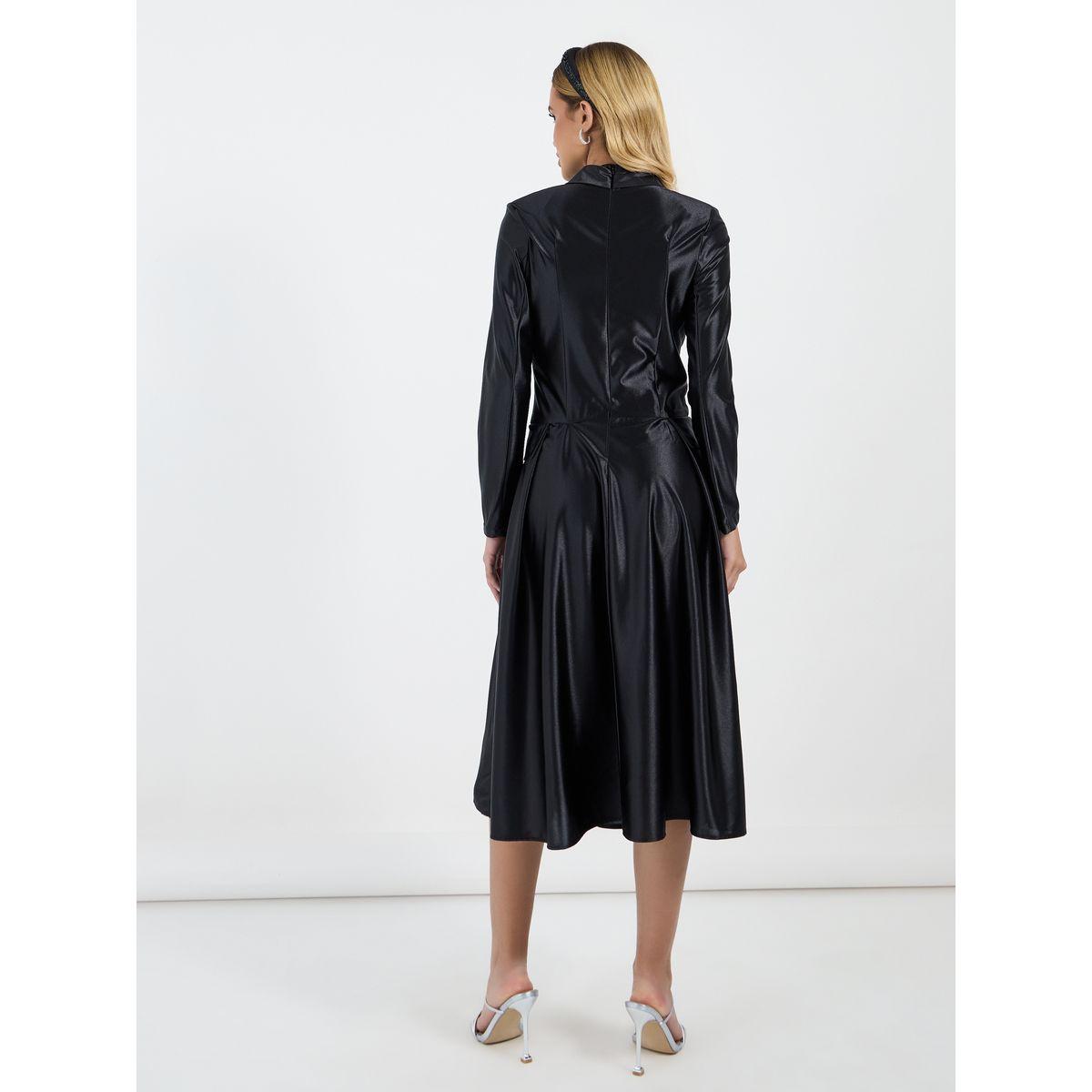 فستان ميدي بنمط بليزر مع أزرار-women-clothing-dresses-image-6