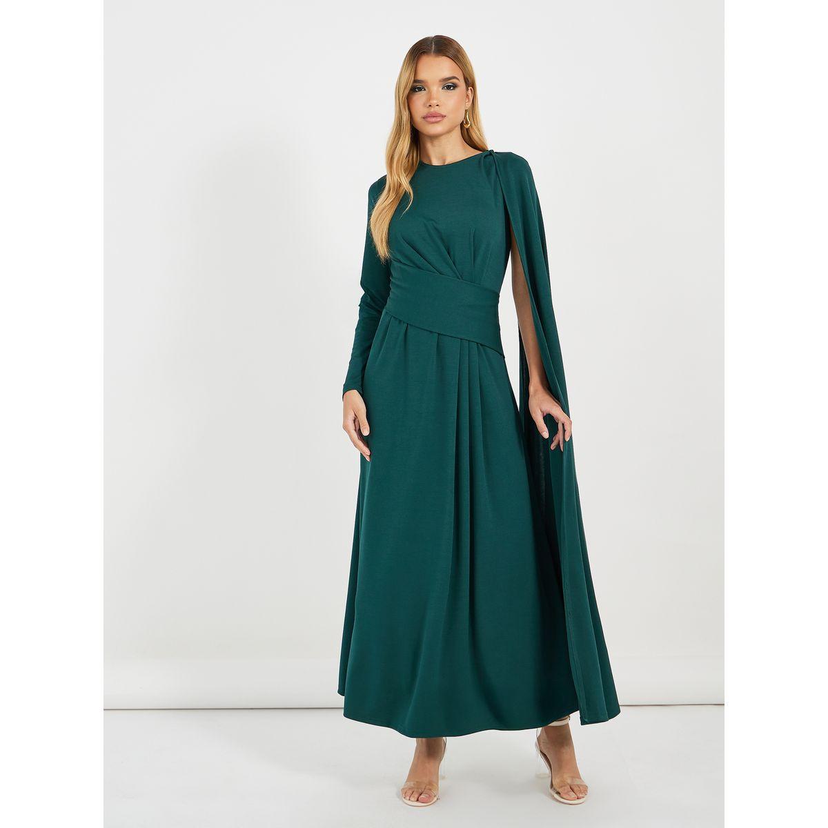 فستان طويل مع أكمام بنمط رداء-women-clothing-dresses-image-4