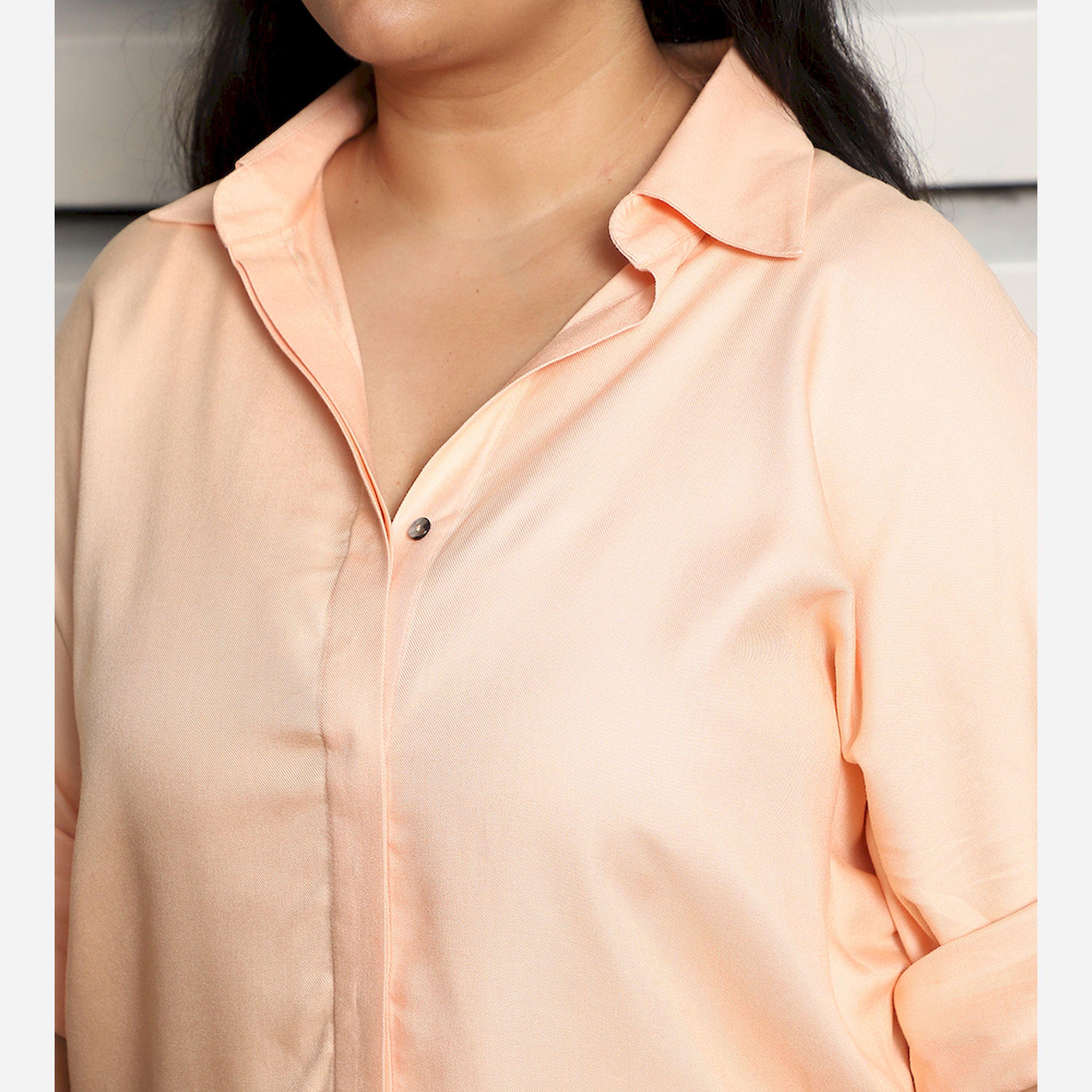High Star X Styli Plus Size Boxy Casual Shirt With Button Placket-women-clothing-shirtsandblouses-shirts-image-4