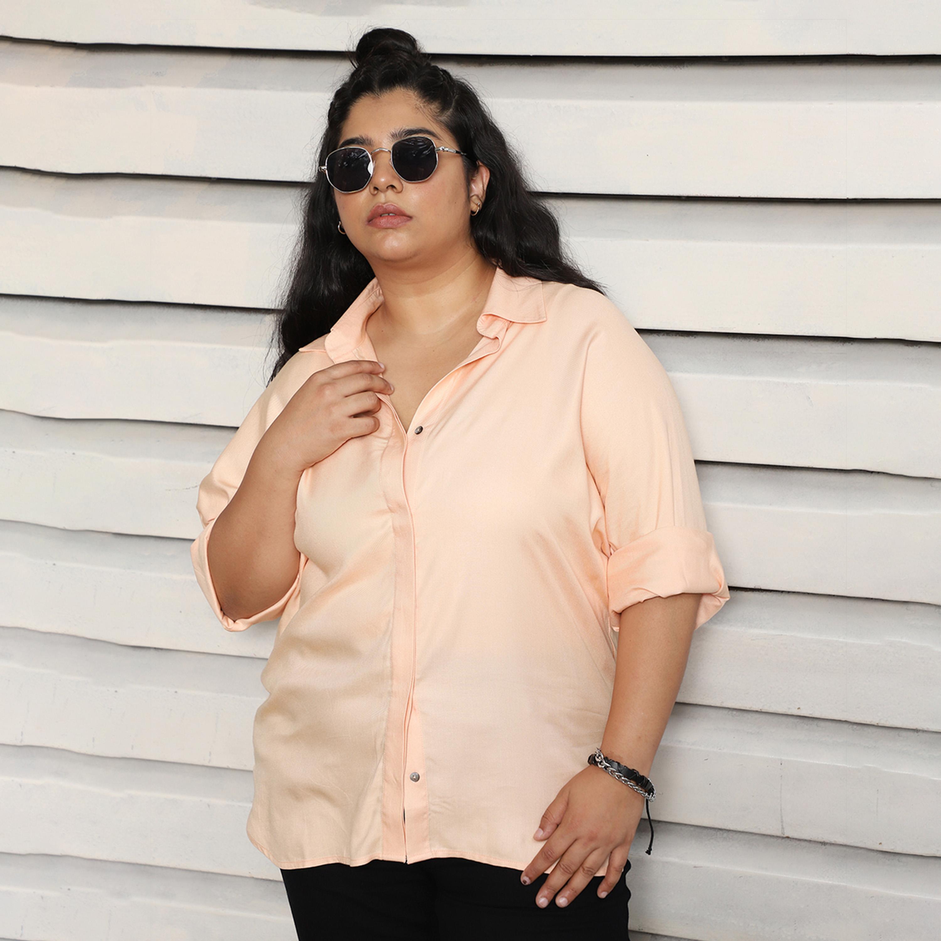 High Star X Styli Plus Size Boxy Casual Shirt With Button Placket-women-clothing-shirtsandblouses-shirts-image-6