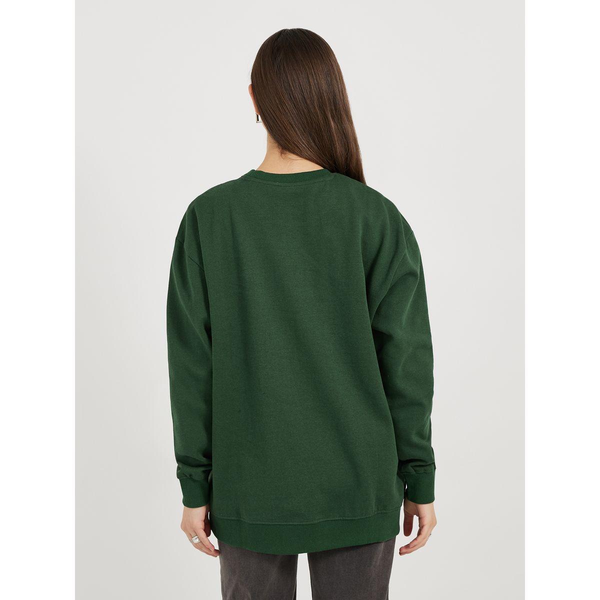 سويت شيرت مطبع بشعار مع قصة عادية-women-winterwear-hoodiesandsweatshirts-sweatshirts-image-4