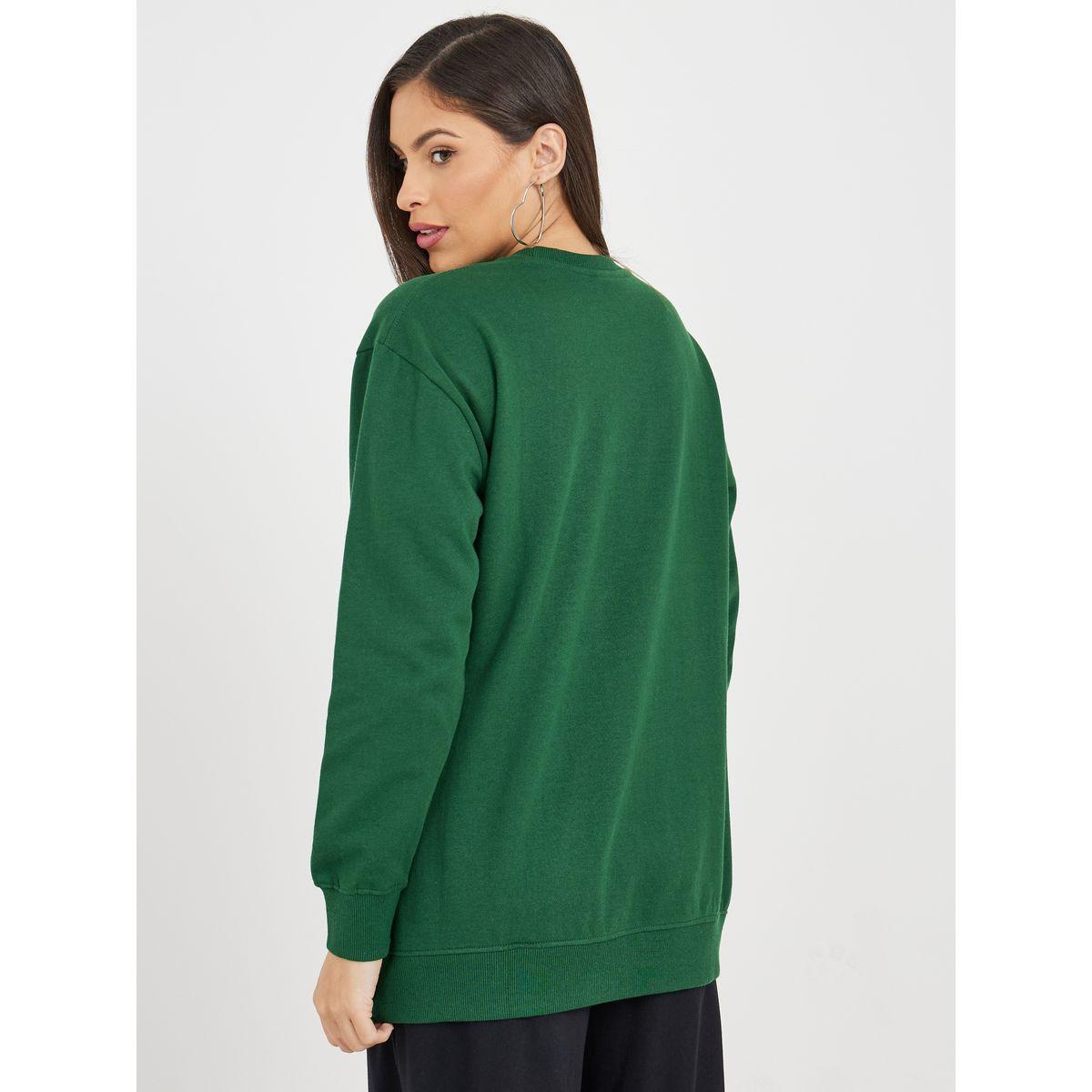 سويت شيرت مطبع بشعار مع قصة عادية-women-winterwear-hoodiesandsweatshirts-sweatshirts-image-5